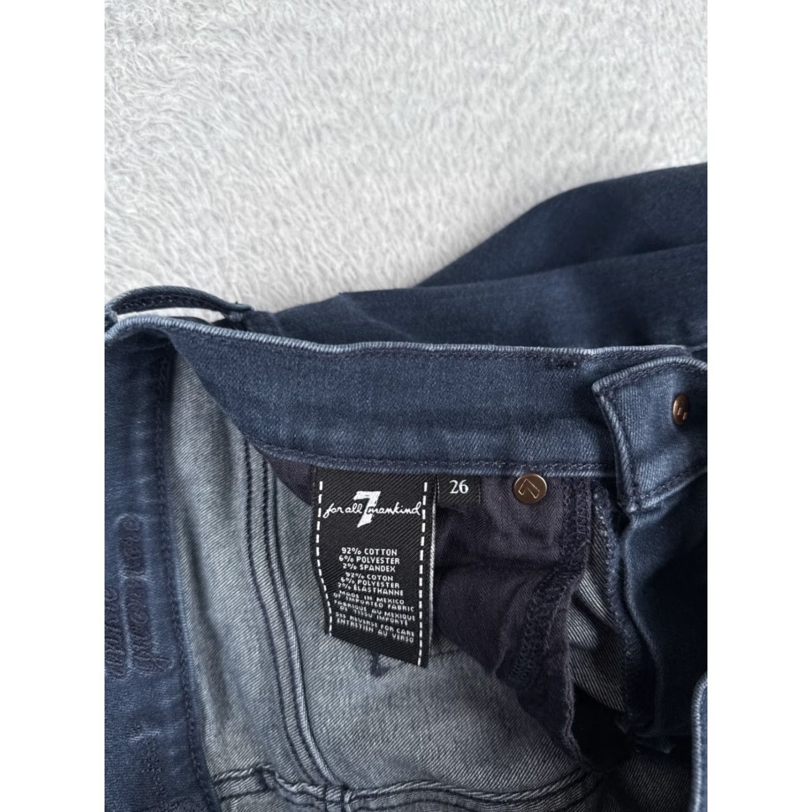 7 For All Mankind 7 For All Mankind Jeans Womens 26 Blue Denim Ankle Gwenevere Tapered 26x27 Size 26" / US 2 / IT 38 - 7 Thumbnail