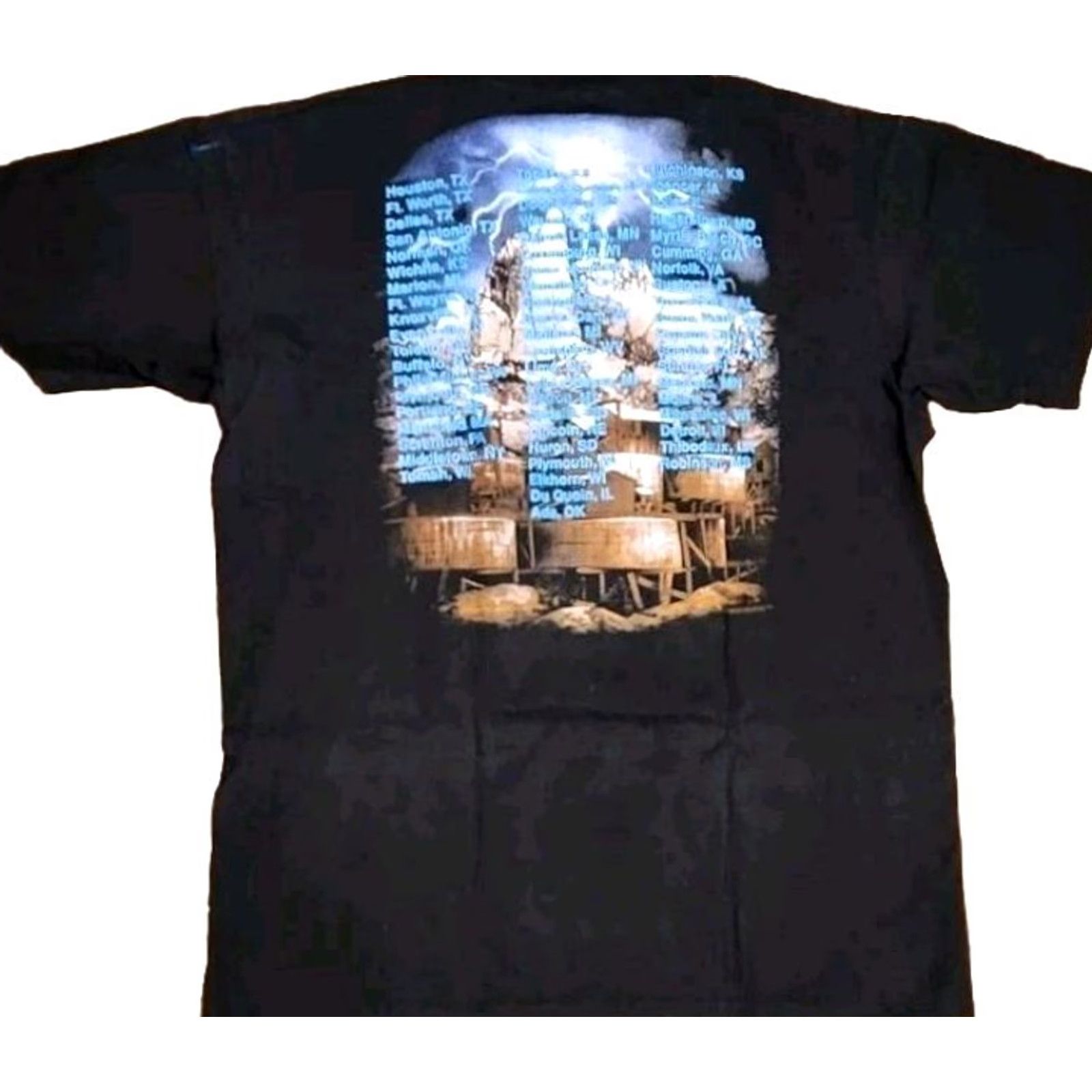 Vintage LITTLE TEXAS Band Concert Mens Shirt T Shirt VTG Tennessee River Gold Black 1990s Retro Graphic Print Short Sleeve Size L Mens Size US L / EU 52-54 / 3 - 2 Thumbnail