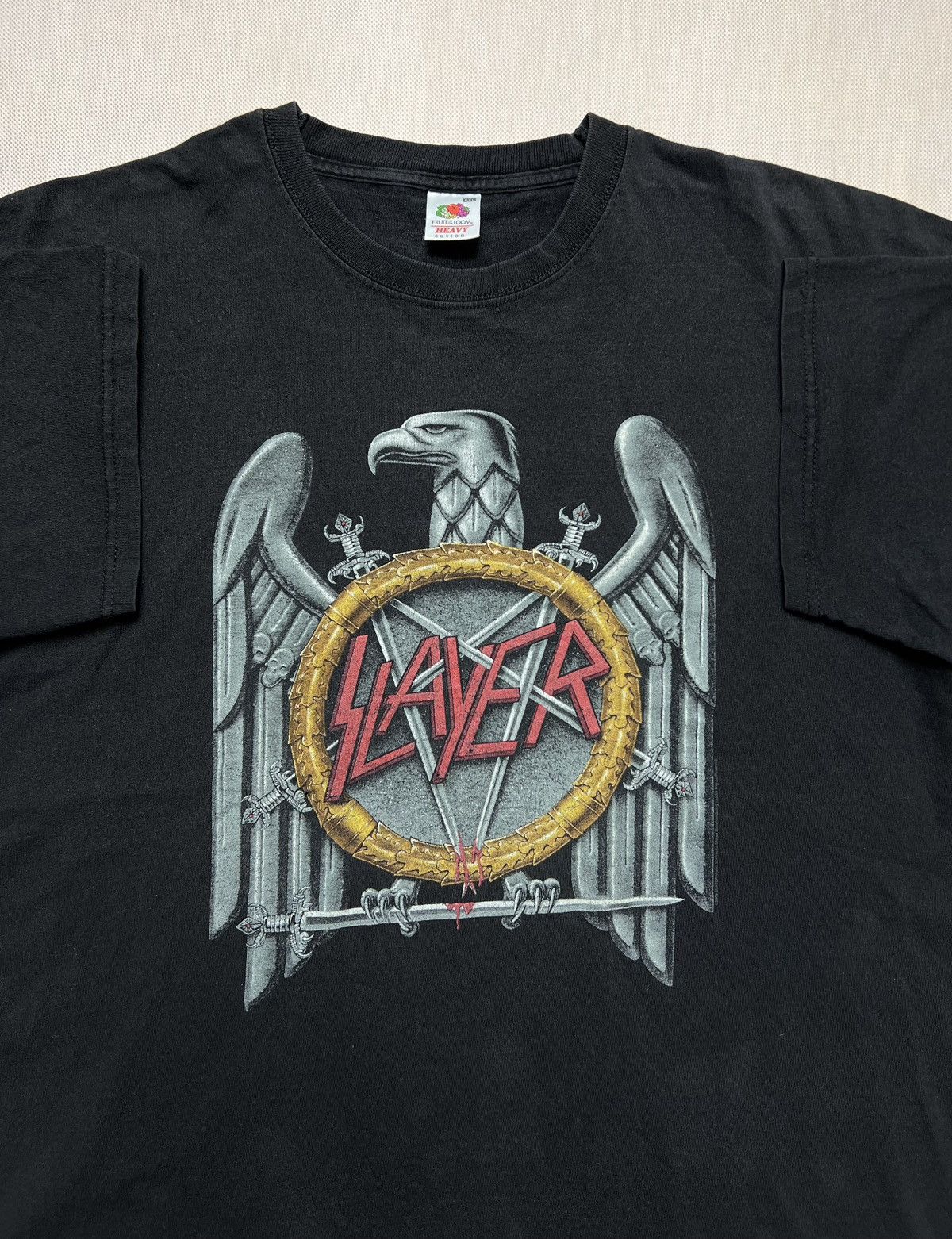 Band Tees × Slayer × Vintage Tshirt Slayer Eagle Metal Vintage 2000s License Size US XXL / EU 58 / 5 - 1 Thumbnail