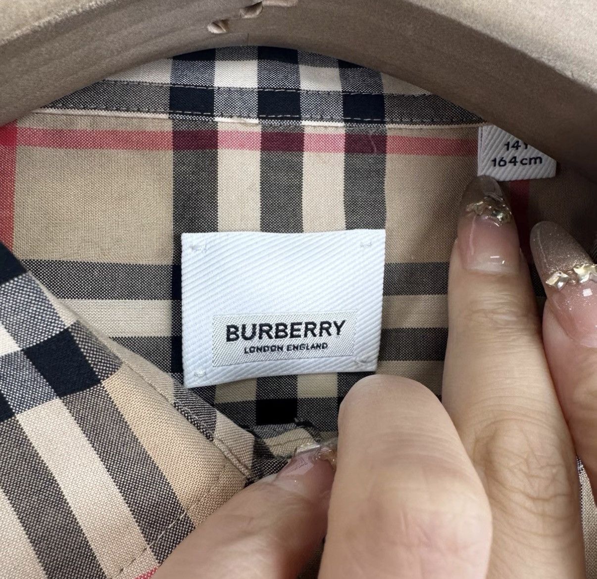 Burberry Burberry Classic Check Long Sleeve Shirt K12 Size US XS / EU 42 / 0 - 4 Thumbnail