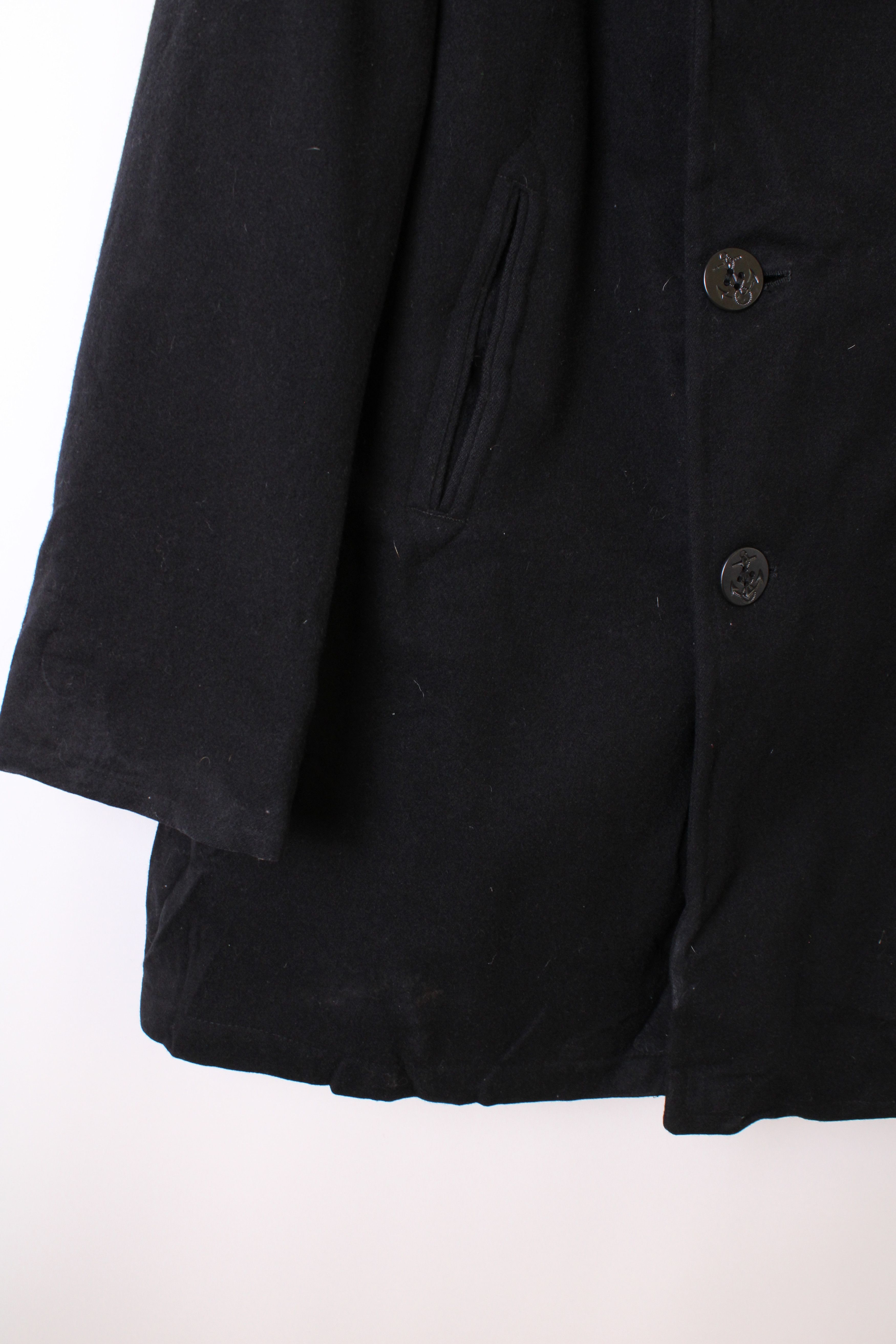 Other Us Navy Vintage Pea Coat Navy Blue 50 L 2XL 3XL Size US XXL / EU 58 / 5 - 4 Thumbnail