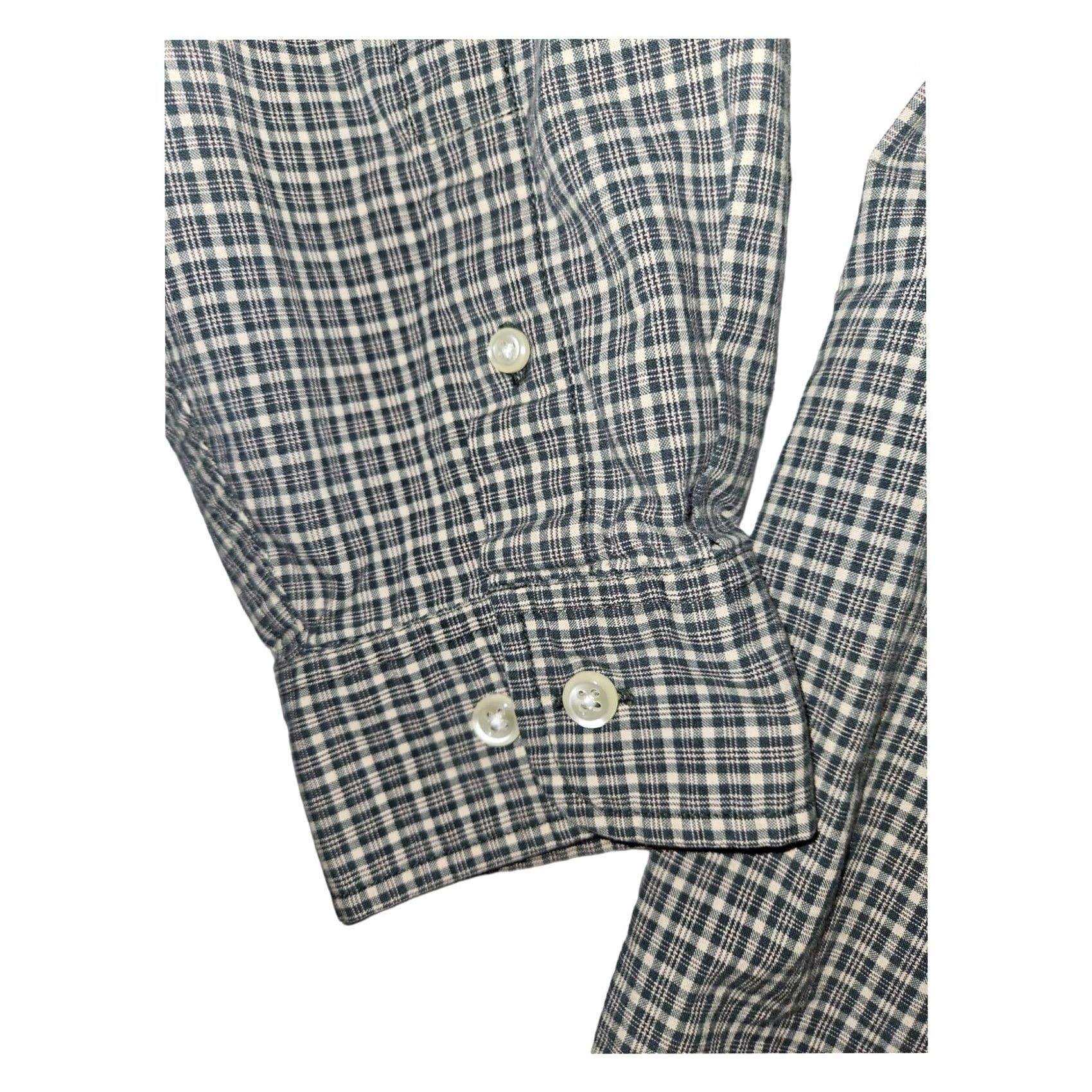 Eddie Bauer Eddie Bauer Button-Up Shirt Men LT Green Check Long Sleeve Casual Preppy Big & Tall Regular Fit Size US L / EU 52-54 / 3 - 5 Thumbnail