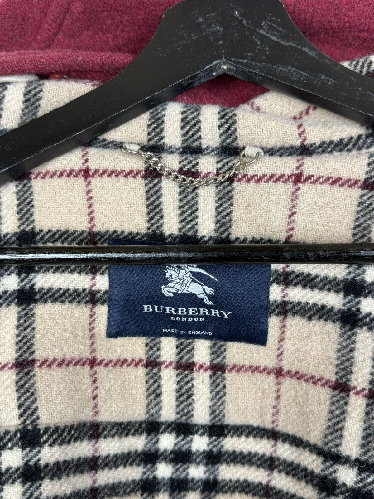 Burberry Vintage Burberry Gloverall Wool Duffle Coat Nova Check Red Size XL / US 12-14 / IT 48-50 - 10 Thumbnail