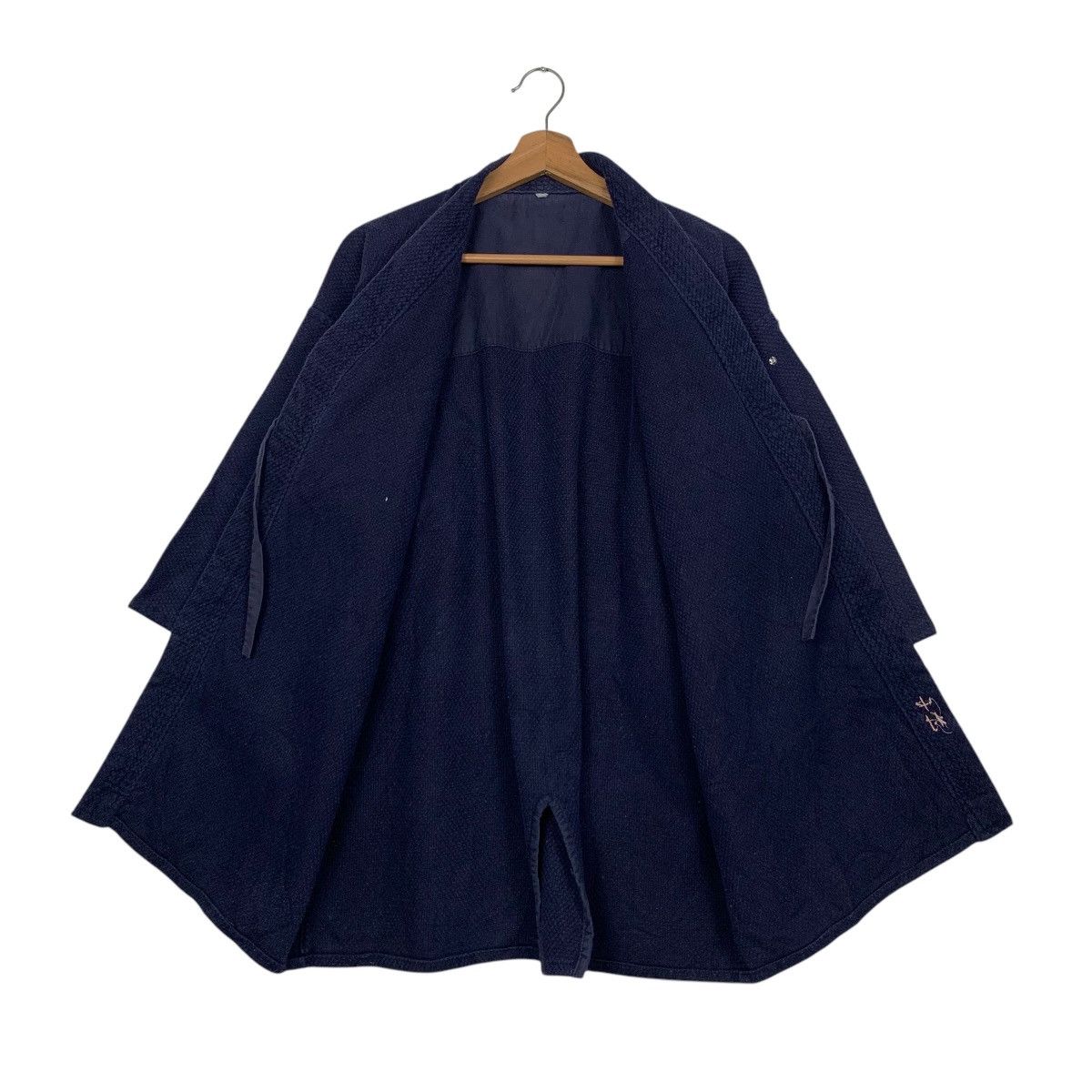 Vintage Indigo Sashiko Thick Weave Kimono Hanten Jacket #2790-C126 Size US L / EU 52-54 / 3 - 11 Thumbnail
