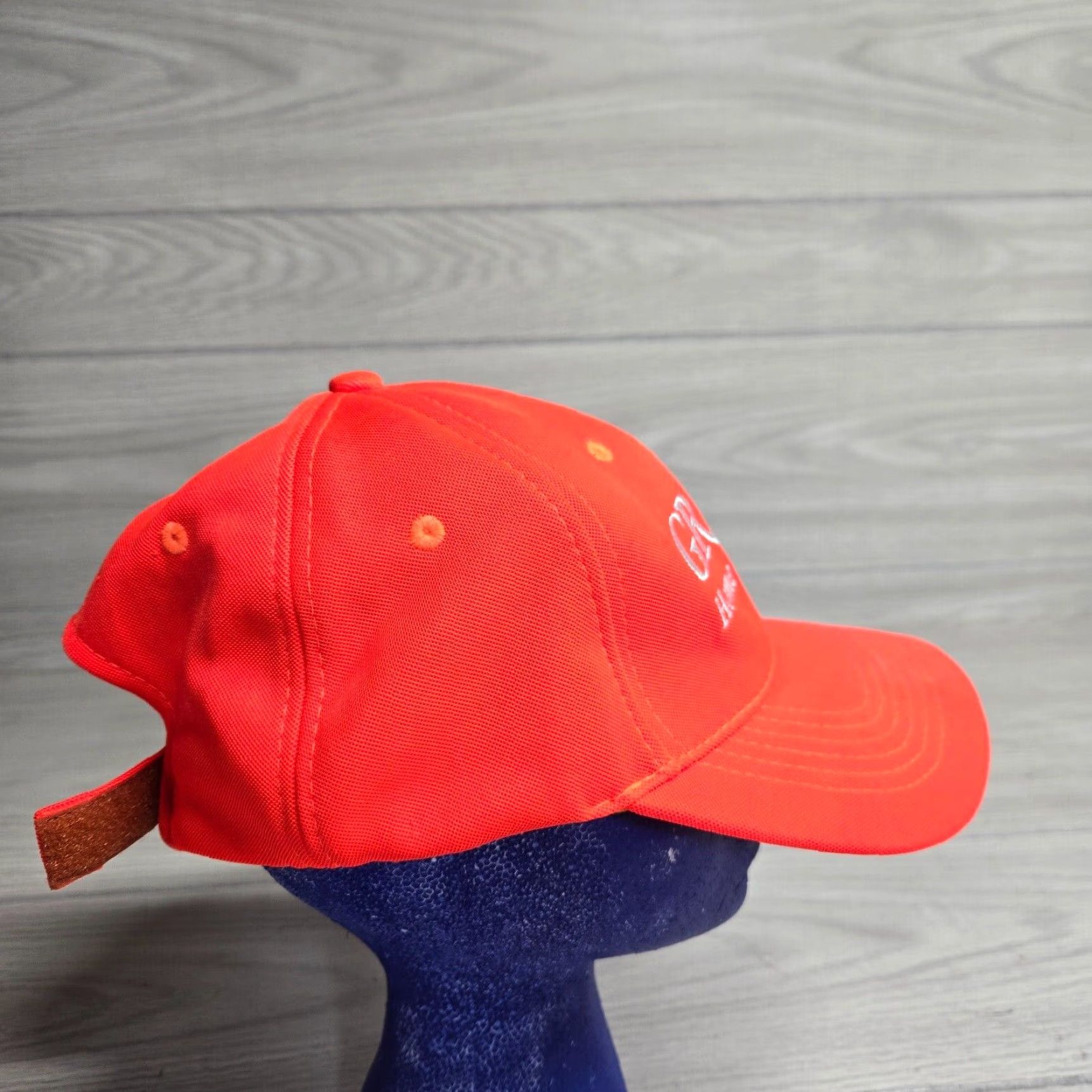 Vintage VINTAGE Grand Home Furnishings Orange Robertson Hat Visor Cotton Adjustable Hat Womens Adults Unisex Cap Event 90s Gift Size ONE SIZE - 2 Thumbnail