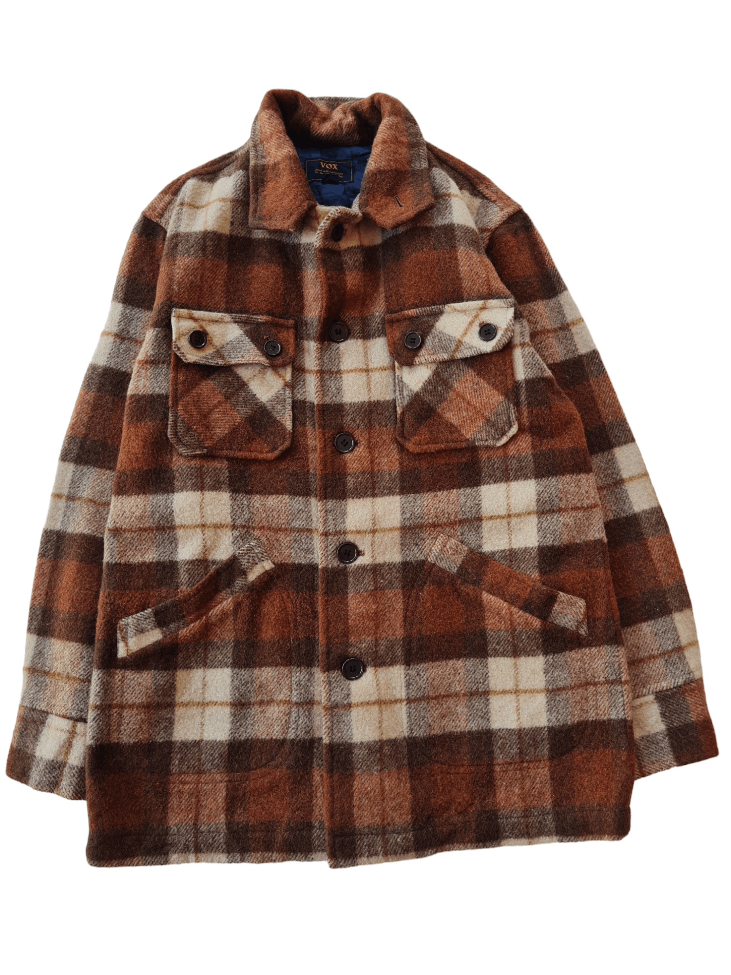 Flannel × Japanese Brand × Vintage VOX Flannel Wool Jacket Pocket Size US M / EU 48-50 / 2 - 1 Thumbnail