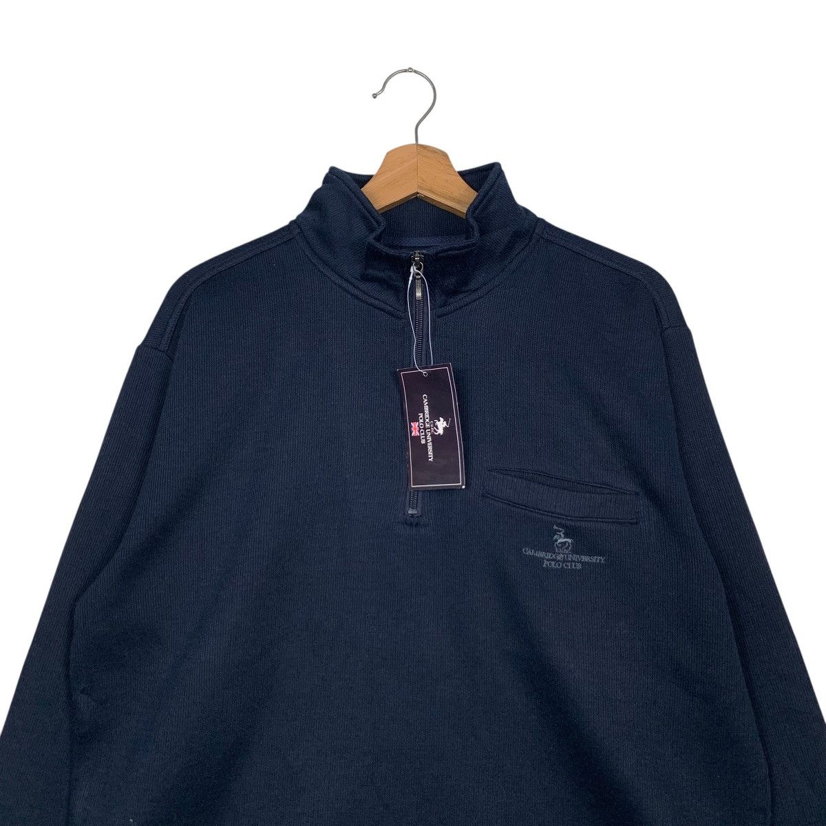Japanese Brand CAMBRIGE UNIVERSITY POLO CLUB Half Zip Sweatshirt #2845-C128 Size US M / EU 48-50 / 2 - 2 Thumbnail
