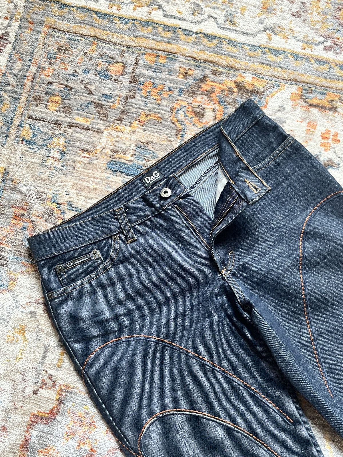 Dolce & Gabbana D&G Butterfly Flared Denim Size 28" / US 6 / IT 42 - 2 Thumbnail