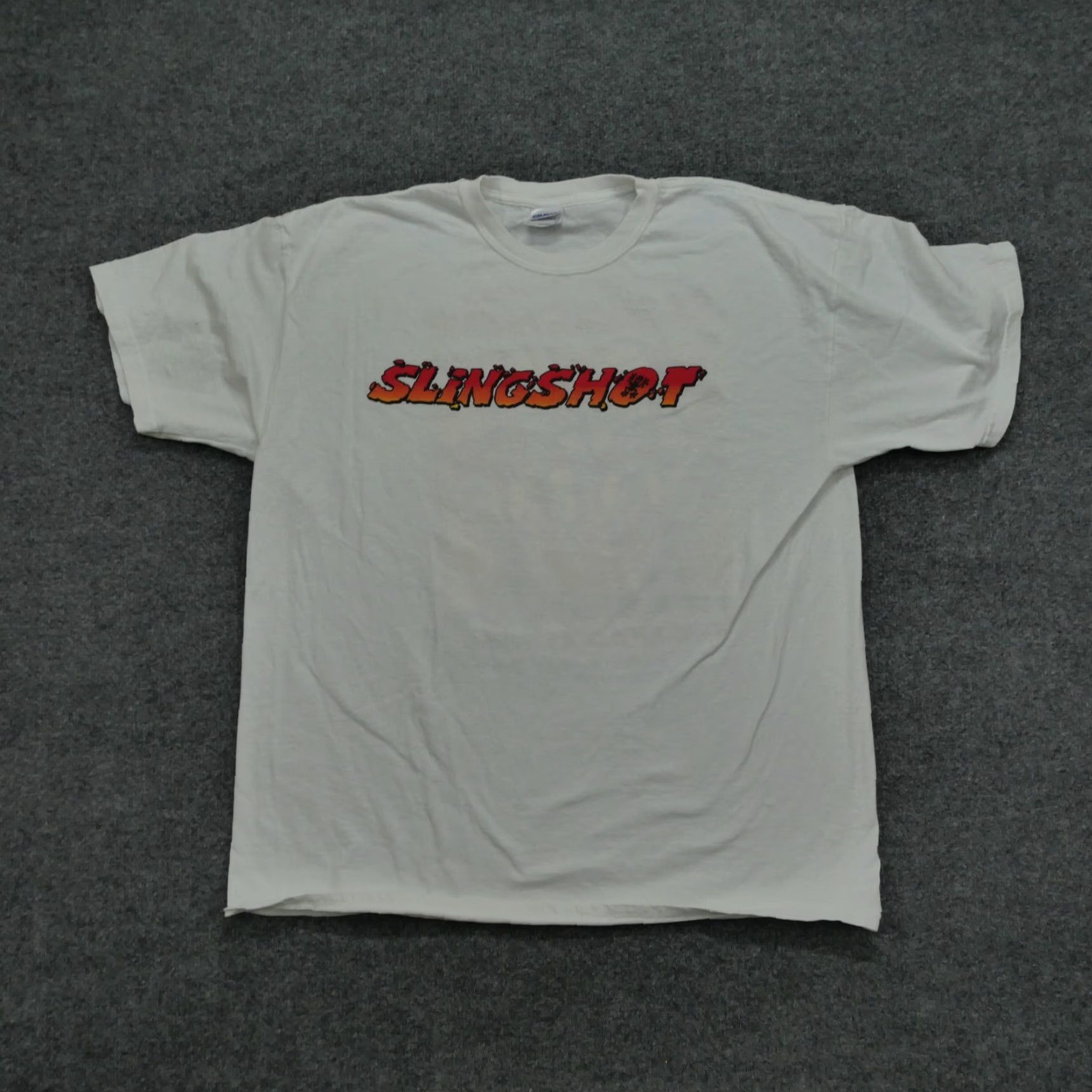 Vintage Sligshot T Shirt Adult XL White Roller Coaster Amusement Park Ride Theme Mens XL T-Shirt Crew Neck Short Sleeve Cotton PlayStation Graphic Solid 90s? Size US XL / EU 56 / 4 - 2 Thumbnail