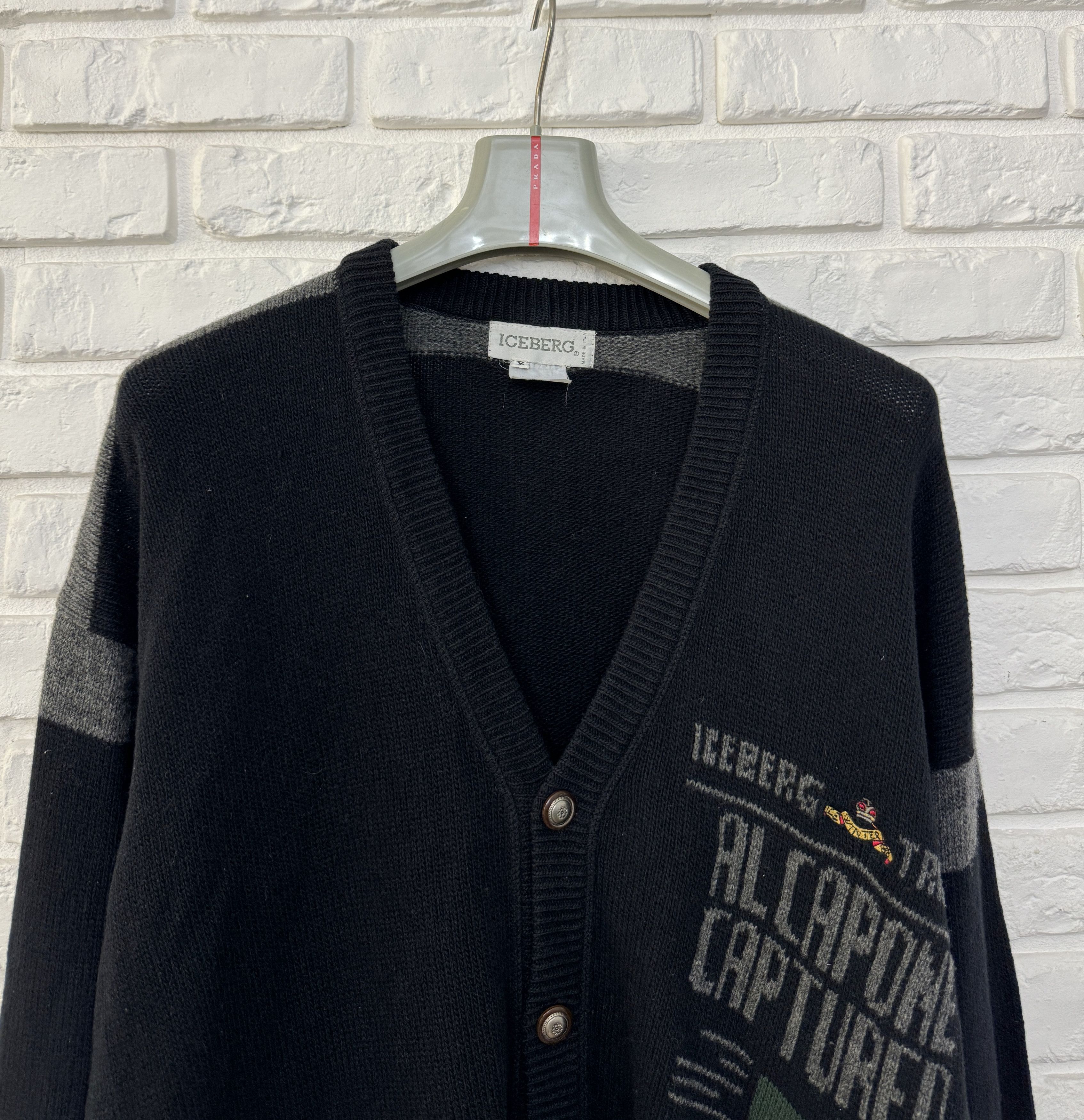 Iceberg Iceberg History Al Capone Captured Print Cardigan Size V XL Size US XL / EU 56 / 4 - 2 Thumbnail