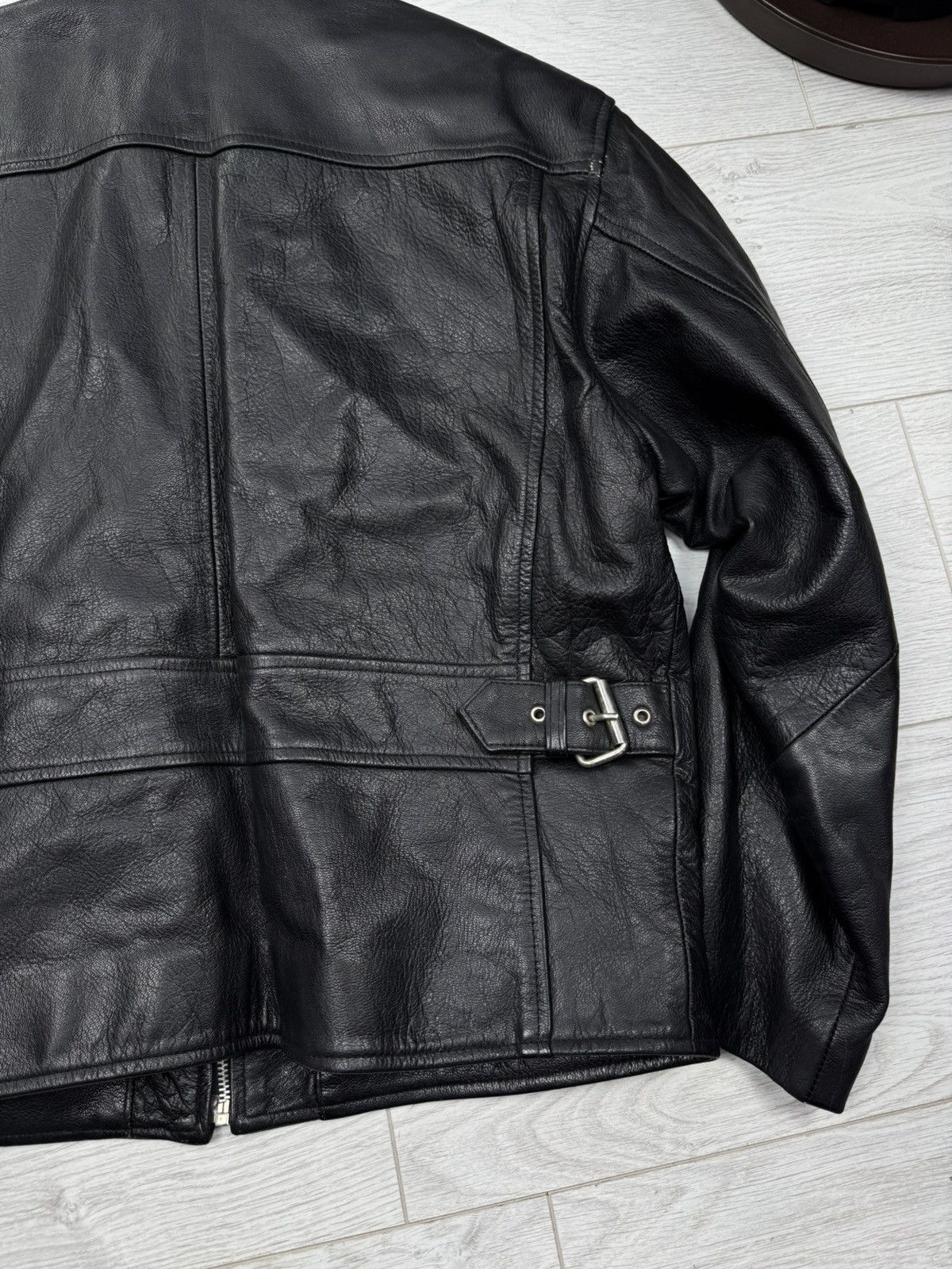 Leather Vintage Avantgarde Biker Cropped Leather Jacket Size US S / EU 44-46 / 1 - 11 Thumbnail