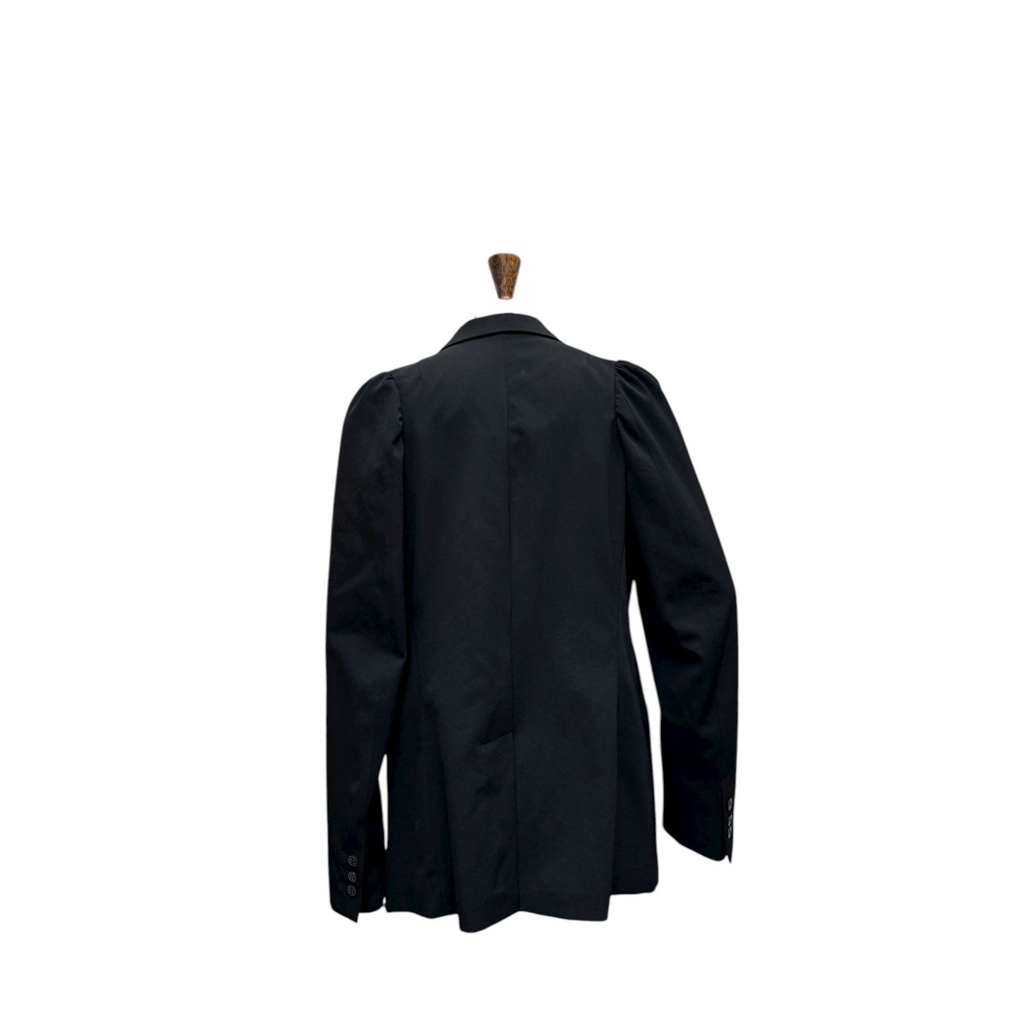 Dries Van Noten 1990s Cigarette Shoulder Black Blazer Jacket Size M / US 6-8 / IT 42-44 - 6 Thumbnail