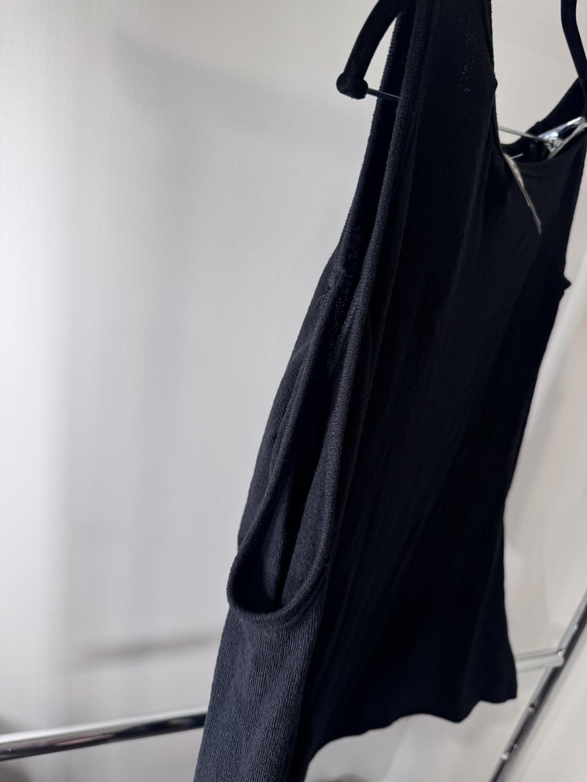 Unknown London Black Cold Shoulder Long Sleeve Top for Women Size L / US 10 / IT 46 - 5 Thumbnail