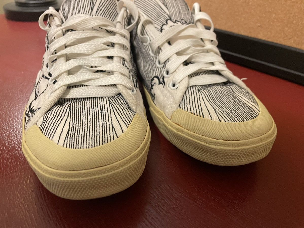 Saint Laurent Paris SS16 Surf Sound Embroidered Sneakers Size US 7.5 / EU 40-41 - 2 Thumbnail