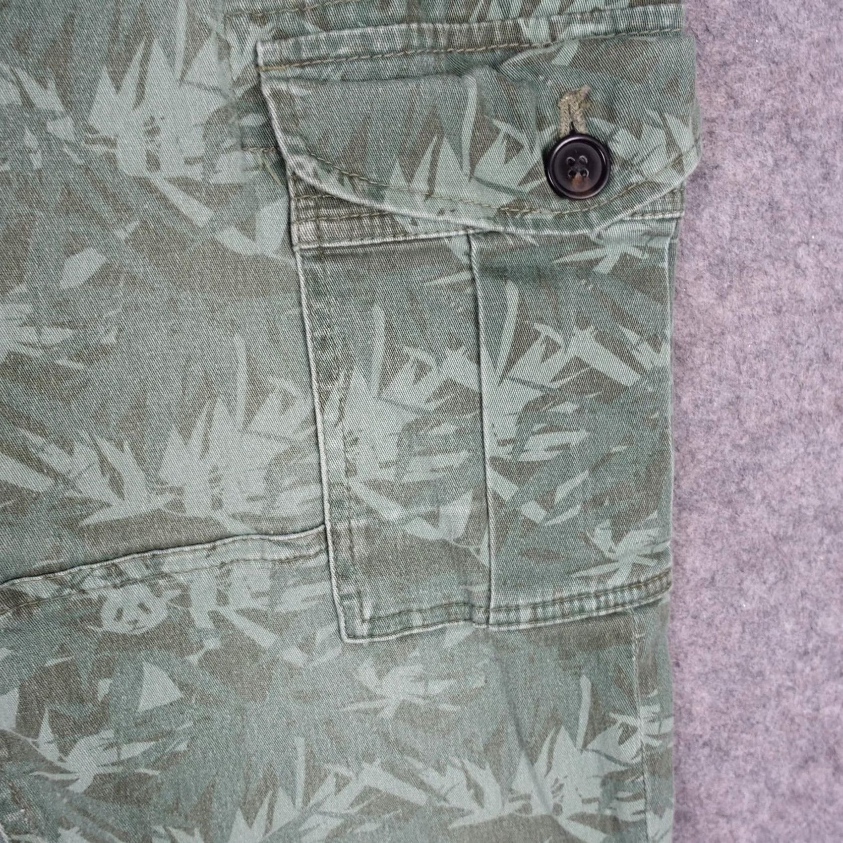 Vintage Michael Bastian Cargo Pants Mens 32x30 Green Camo Stretch Tapered Pockets Size US 32 / EU 48 - 4 Thumbnail