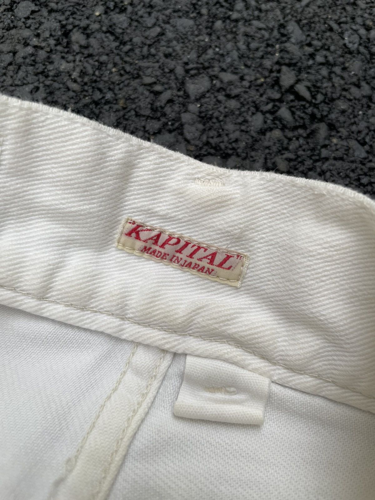 Kapital Kapital Walt Pants White Denim Size US 27 - 5 Thumbnail