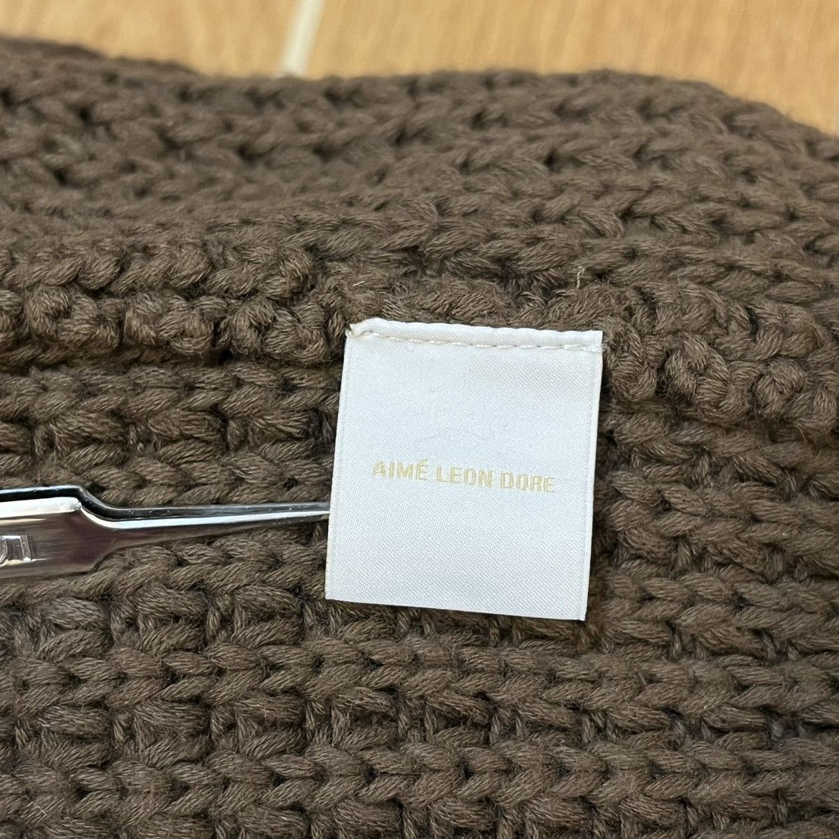 Aime Leon Dore Aime Leon Dore Mock Neck Choco Brown Knitted Sweater Size US M / EU 48-50 / 2 - 6 Thumbnail