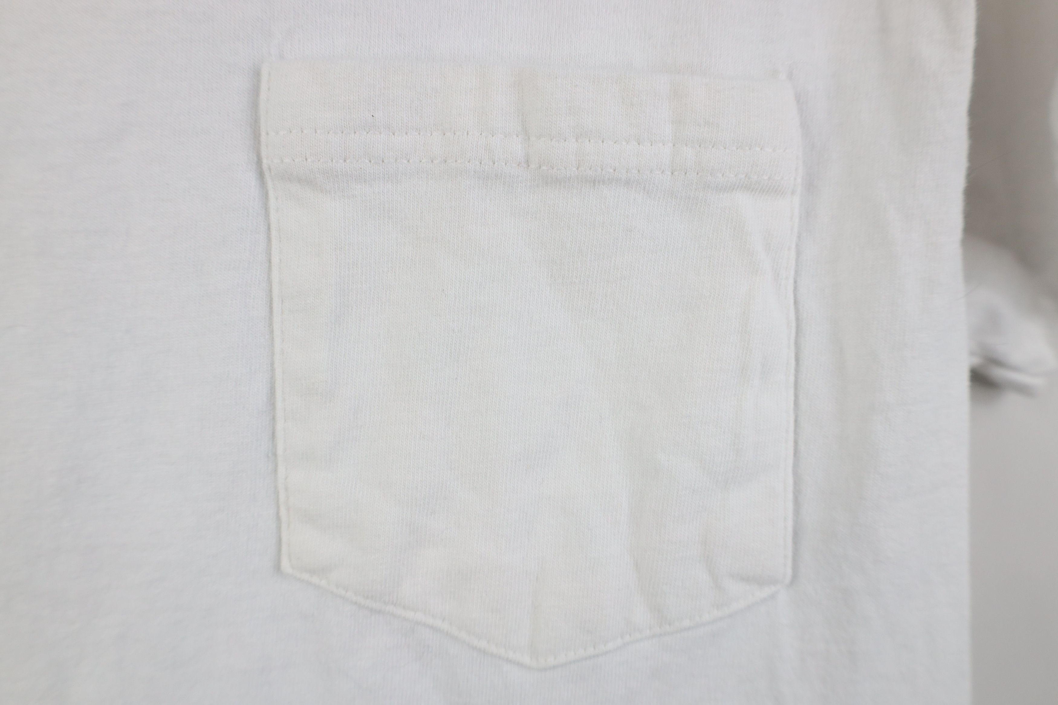 Hanes Vintage 90s Y2K Hanes Heavyweight Pocket T-Shirt White Size US S / EU 44-46 / 1 - 4 Thumbnail