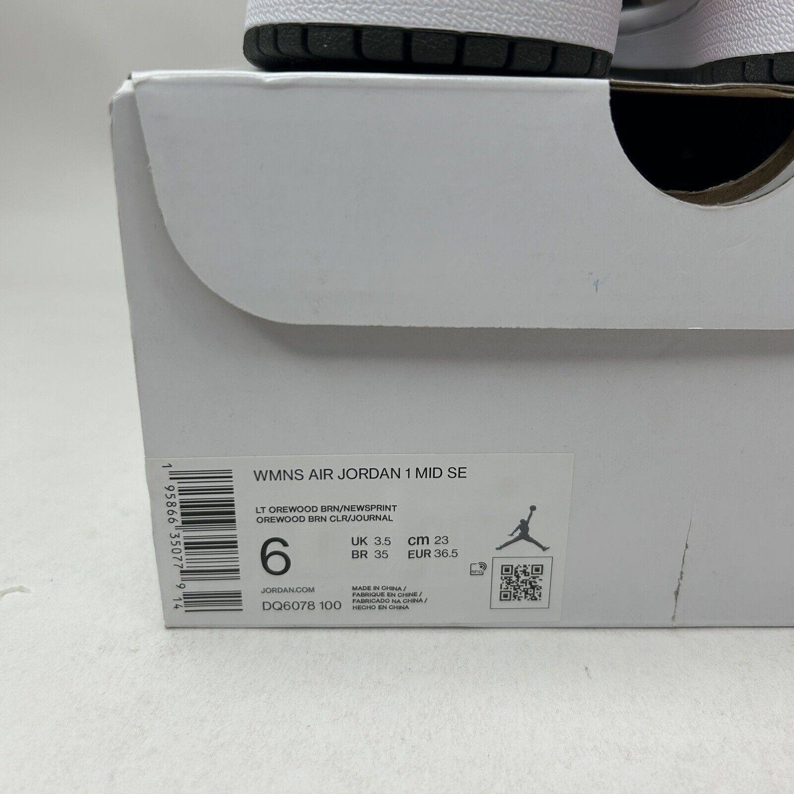 Jordan Brand Nike Air Jordan 1 Mid SE WMNS “Light Orewood Brown” 2023 Size US 6 / IT 36 - 5 Thumbnail