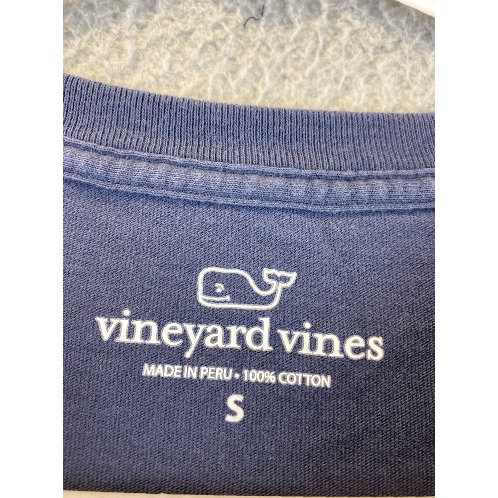 Vineyard Vines Vineyard Vines T Shirt Men Long Sleeve Blue Gray S / 90-54 | Whale Logo | Crew Neck | Cotton Knit | Pockets | Regular Fit Size US S / EU 44-46 / 1 - 6 Thumbnail