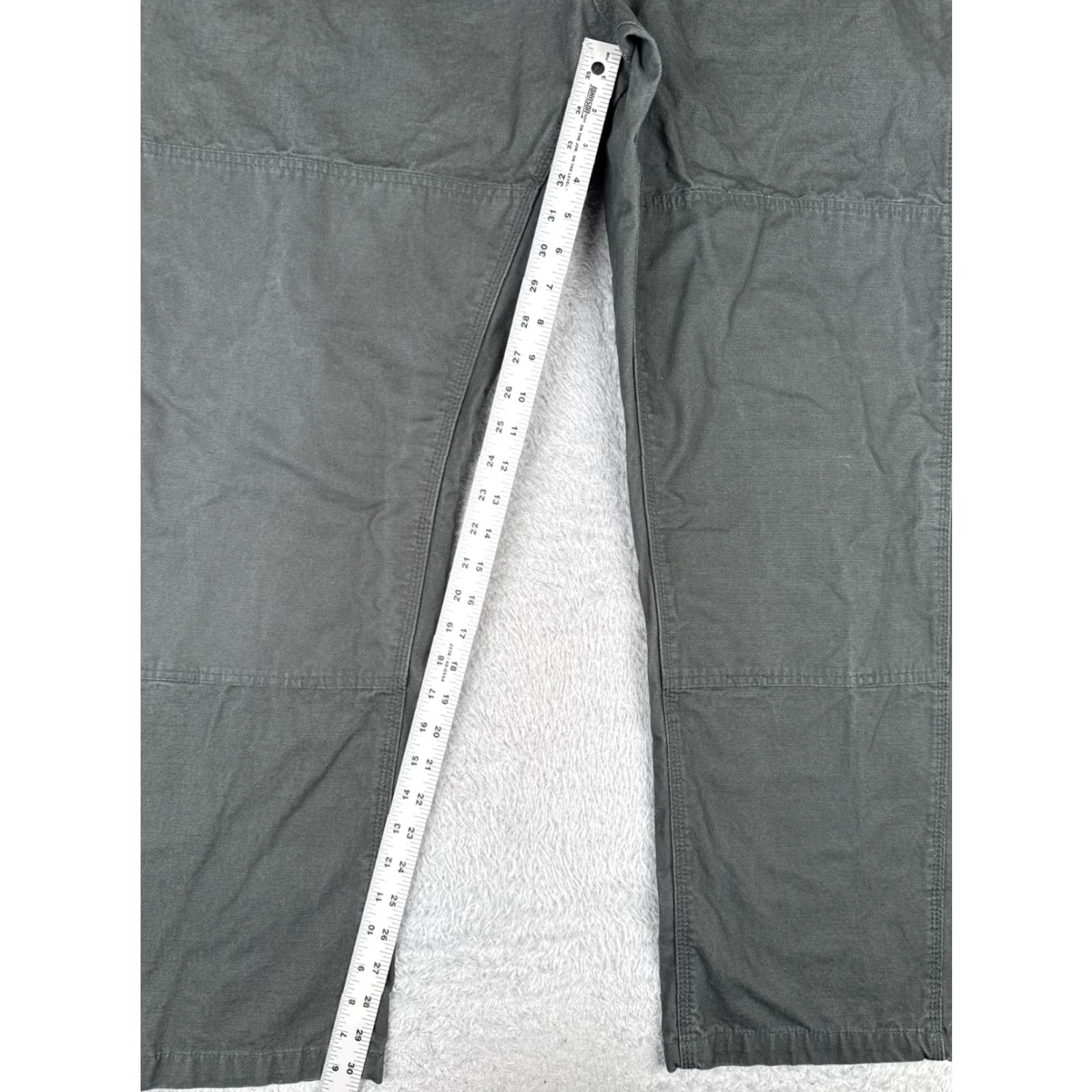 Vintage KEY Pants Men 44 Green Workwear Ripstop Cargo Cotton Durable 44x30 Size US 44 / EU 60 - 7 Thumbnail