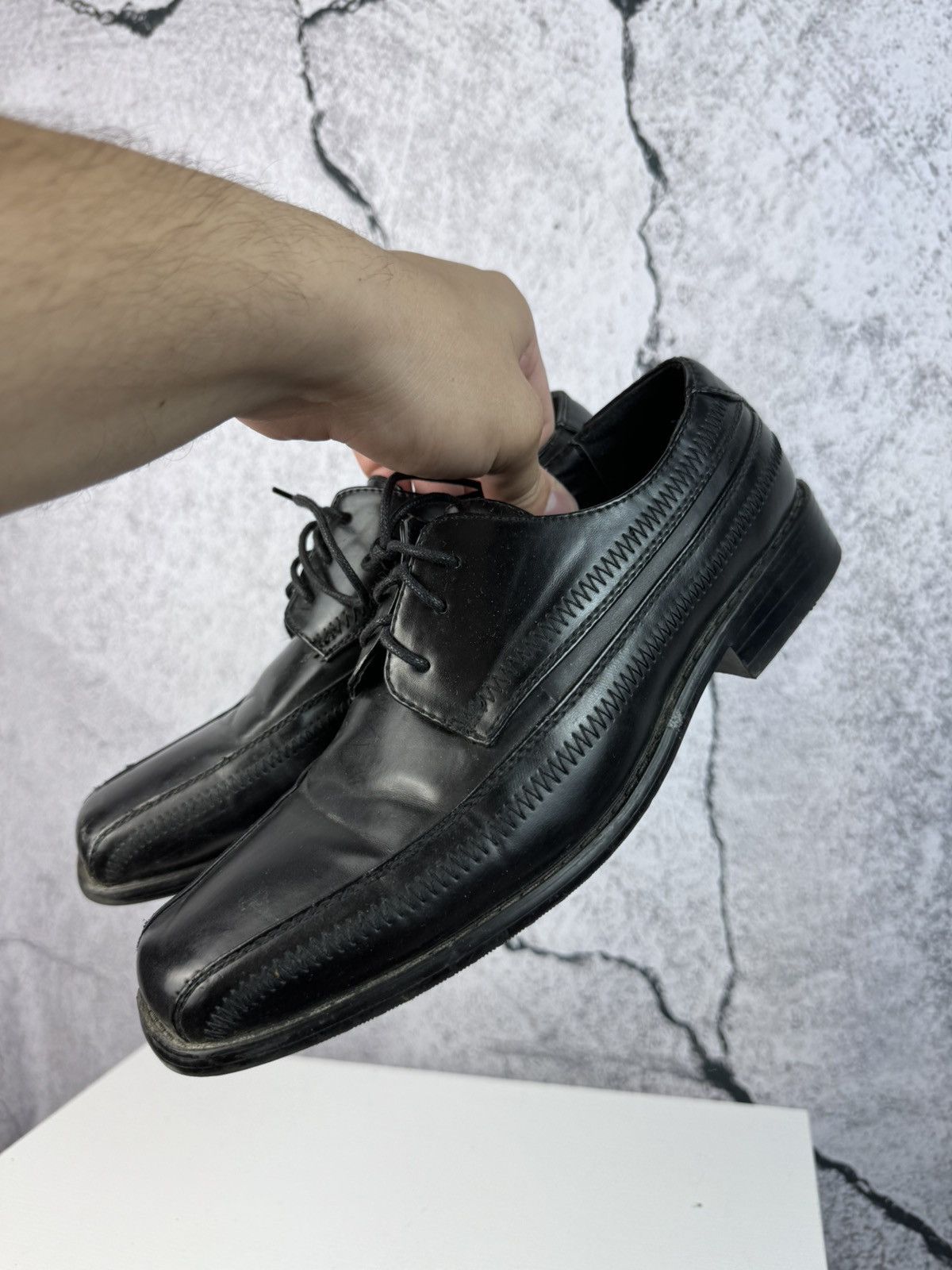 Stacy Adams Black High Quality Leather Loafers Vintage Y2k Italy Hype Size US 7 / EU 40 - 2 Thumbnail