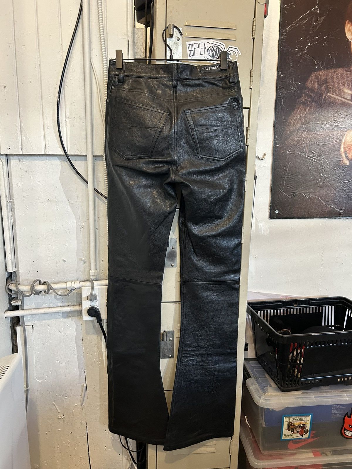 Balenciaga Balenciaga Flared leather pants Size US 29 - 3 Thumbnail