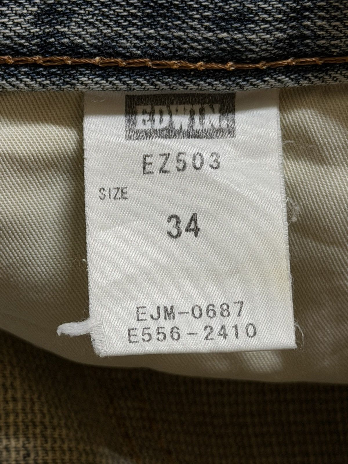 Edwin Vintage 90s Edwin 503 Faded Wash Distressed Regular Straight Size US 36 / EU 52 - 7 Thumbnail