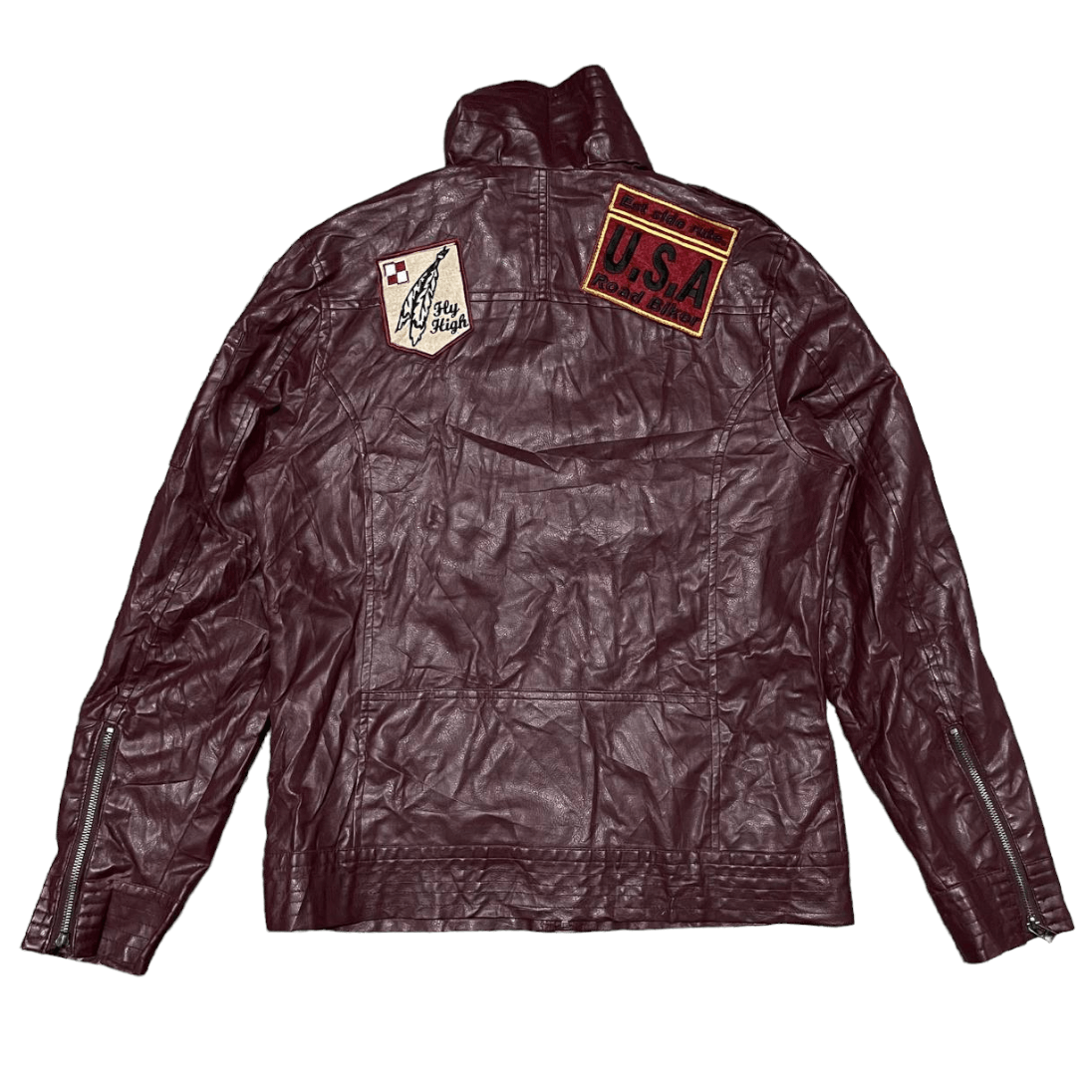 Japanese Brand Japanese Racing Biker Patches Synthetic Leather Jacket Size US L / EU 52-54 / 3 - 14 Thumbnail