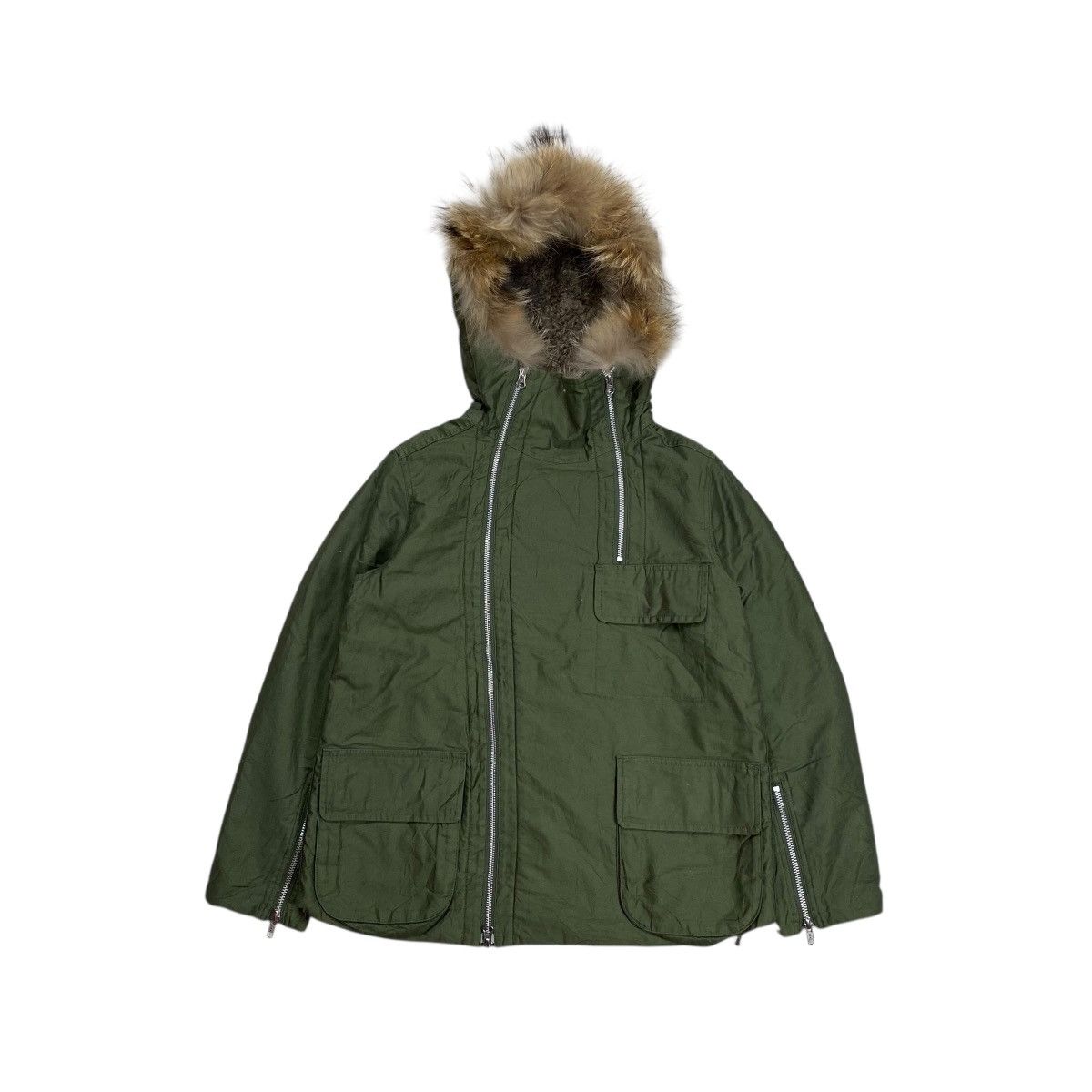 Issey Miyake Zucca Issey Miyake Fur Assymetric Two Way Zip Jacket Size US S / EU 44-46 / 1 - 1 Thumbnail