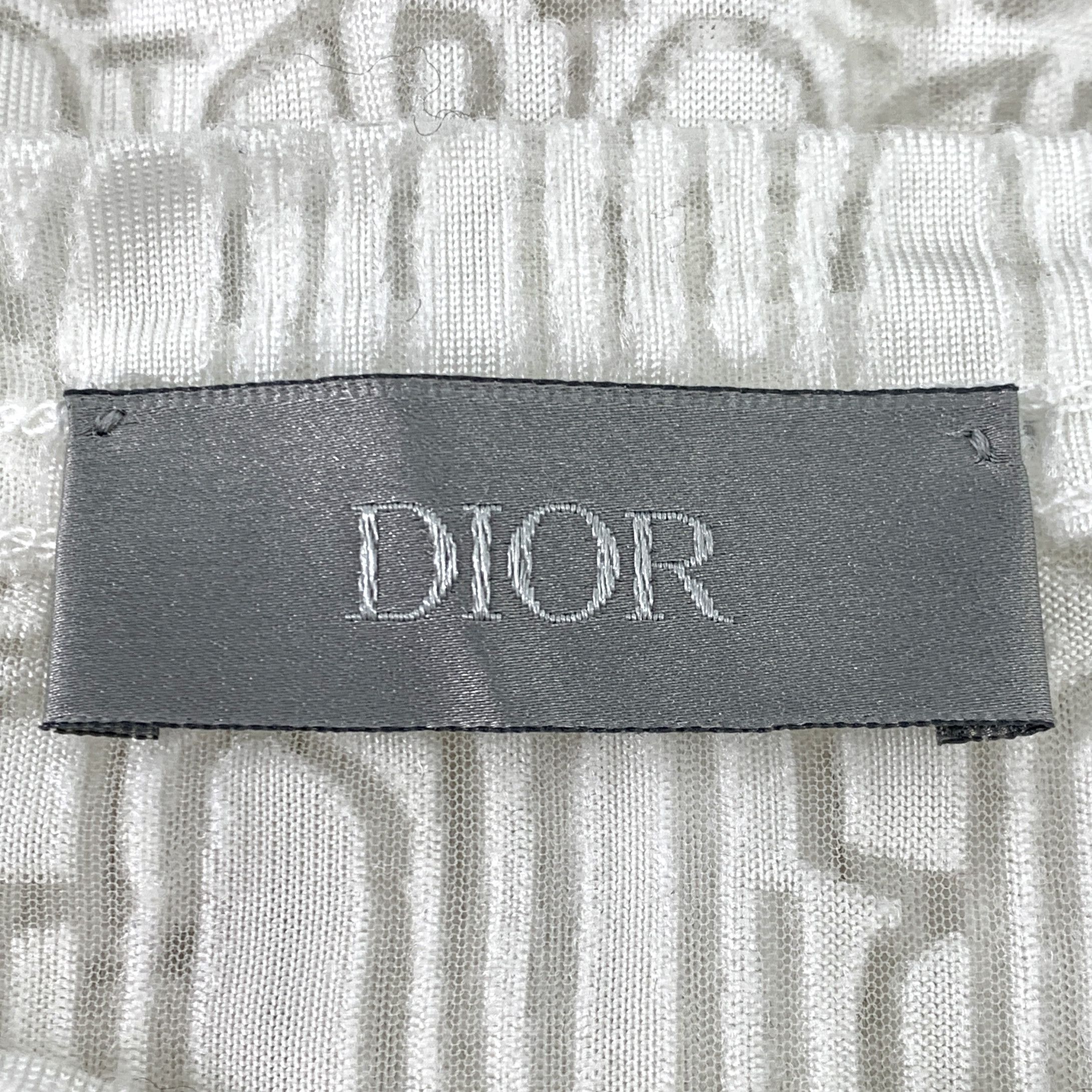 Dior Dior White Logo Lace Tee (Size L) Size US L / EU 52-54 / 3 - 2 Thumbnail