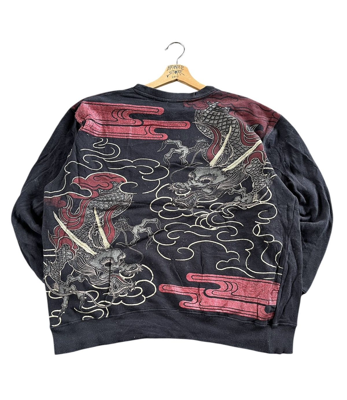 Japanese Brand 🔥Sukajan Dragon Fight OVP Sweetshirts Size US XXL / EU 58 / 5 - 1 Thumbnail