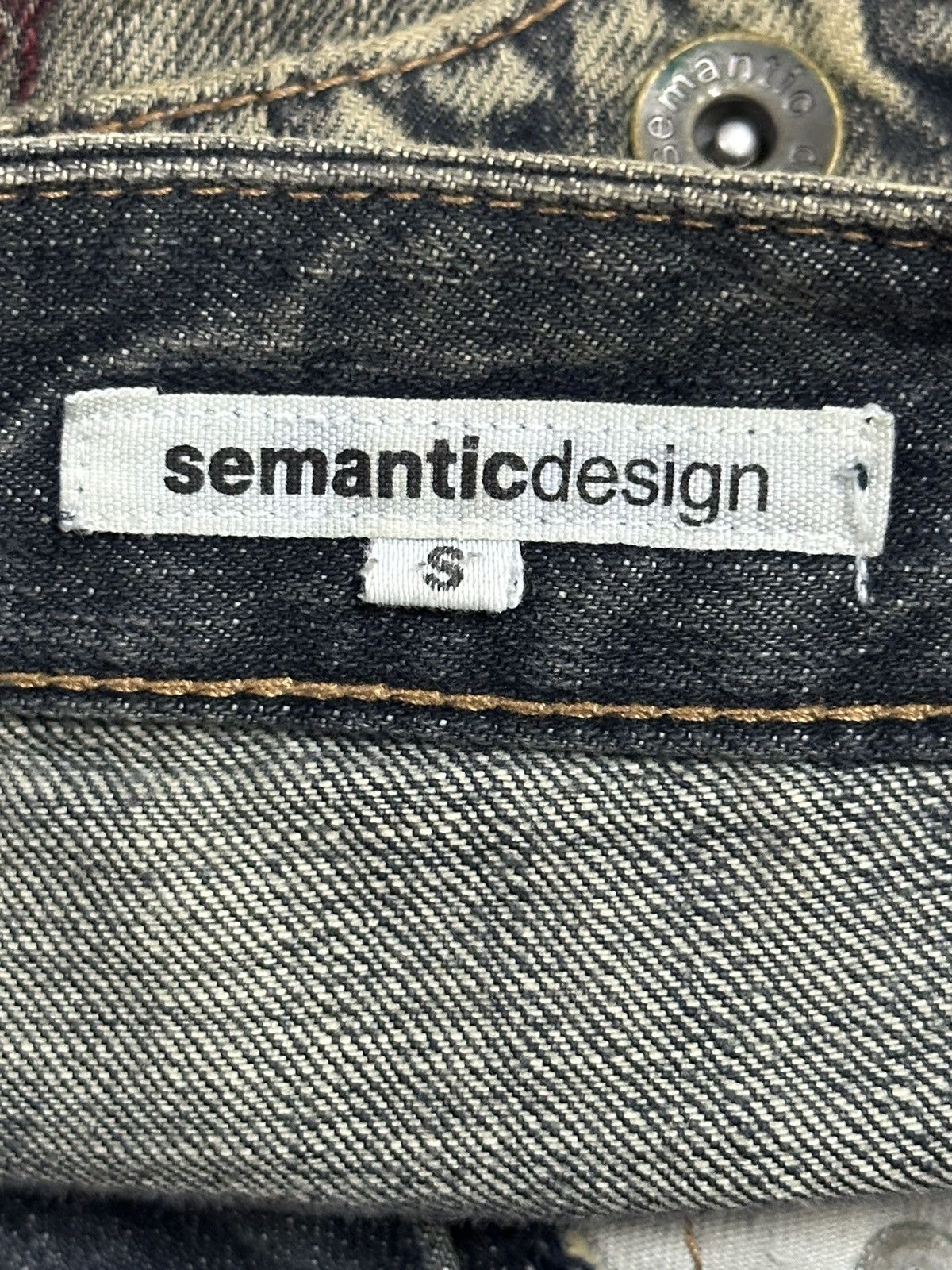 Japanese Brand Semantic Design Mud Wash Denim Size US 30 / EU 46 - 10 Thumbnail