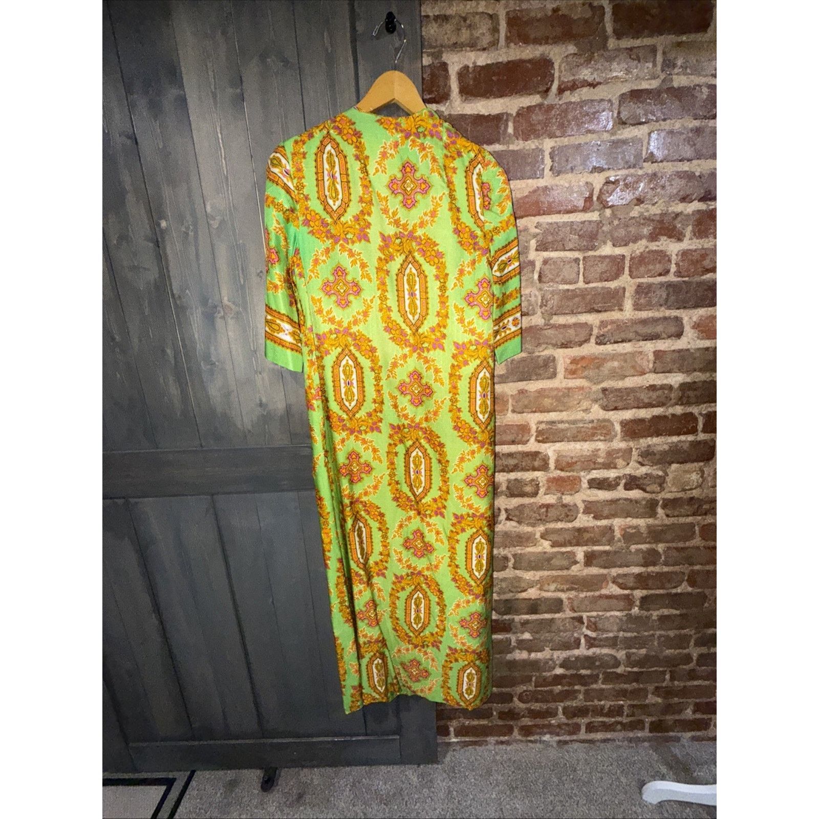 Saks Fifth Avenue Vintage 1960’s Fifth Avenue Robes By M.W. -Green Long Robe Size S / US 4 / IT 40 - 7 Thumbnail