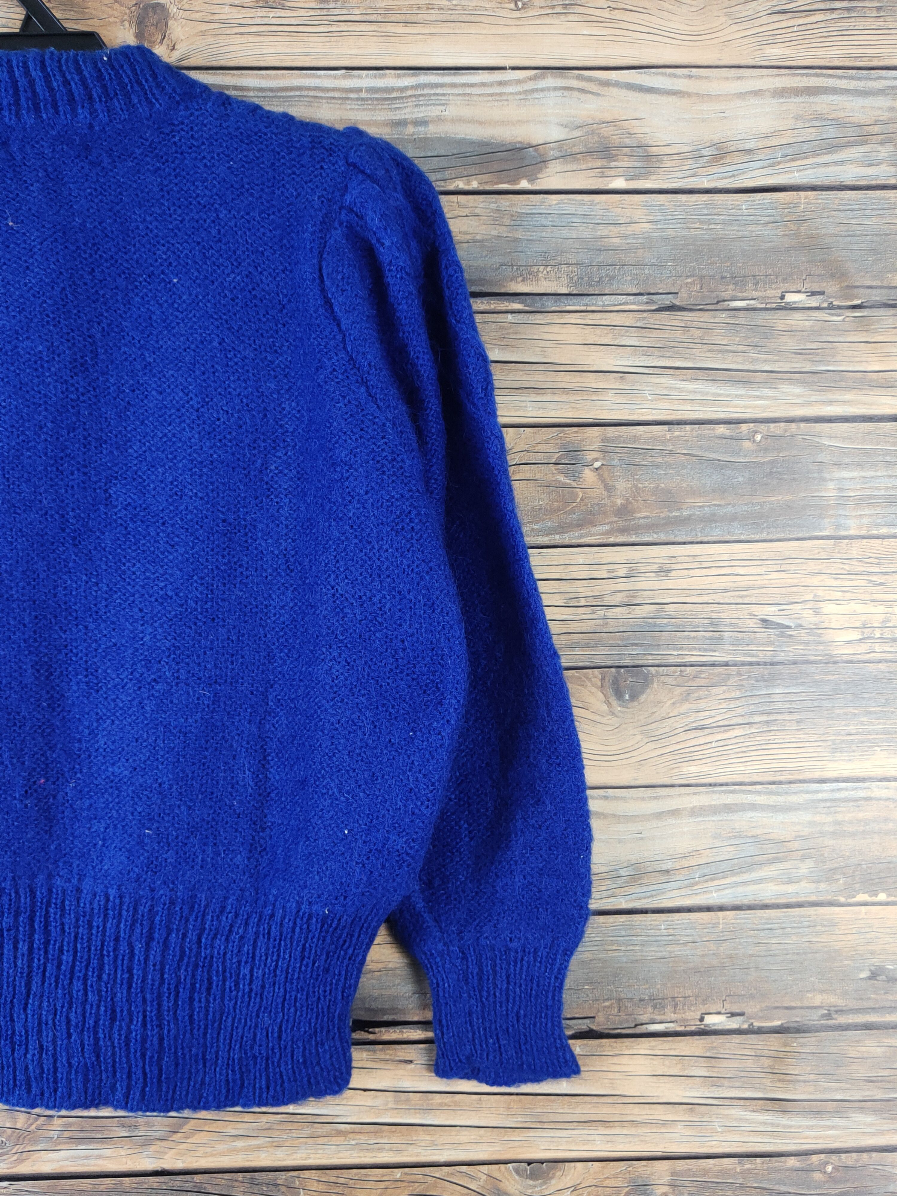 Vintage Cane Blue Knitwear Cardigan #W1547 Size M / US 6-8 / IT 42-44 - 9 Thumbnail