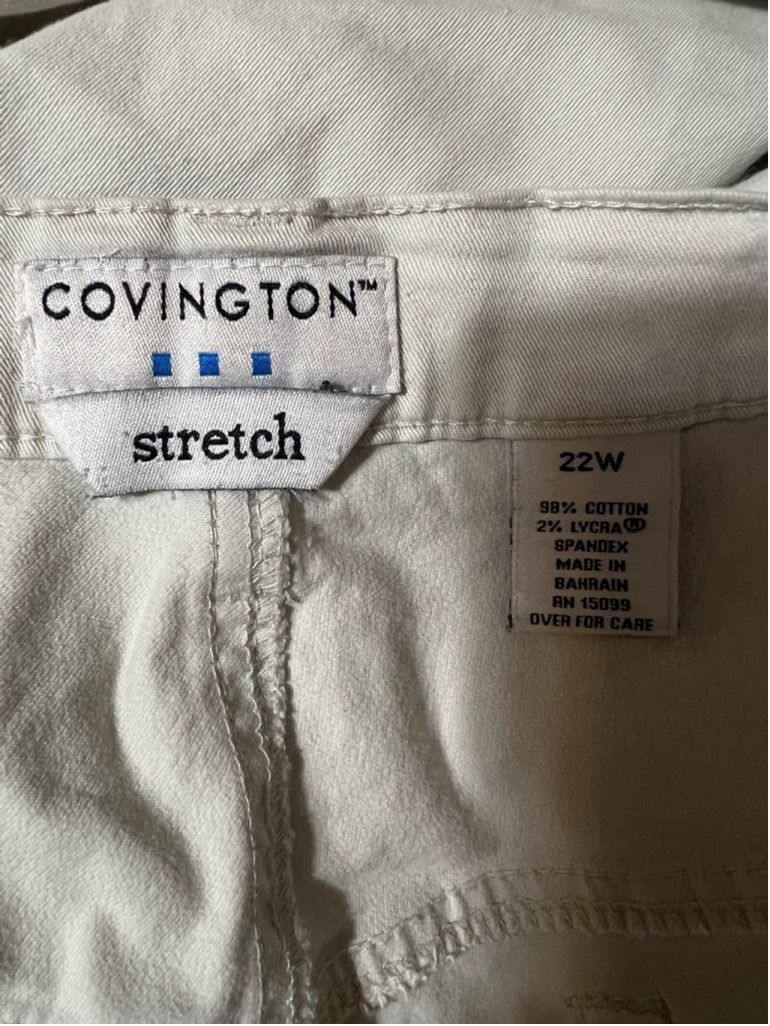 Covington Women's Covington Beige Capri Pants Size 22Wi Size 42" / US 20 - 3 Thumbnail