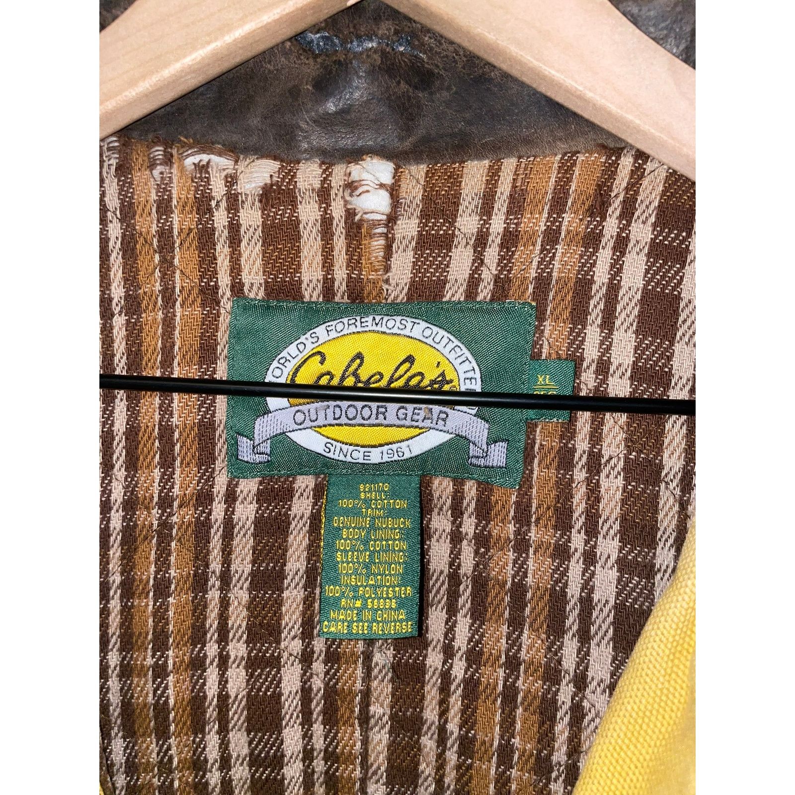 Cabelas Vintage Cabelas Work Jacket Outdoor Gear Nubuck Nylon VTG XL Size US XL / EU 56 / 4 - 9 Thumbnail