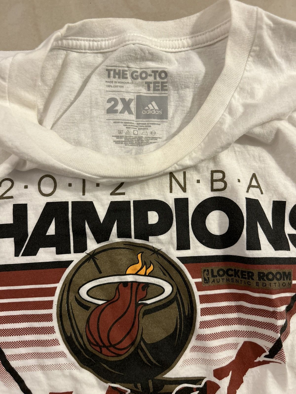 NBA × Vintage Miami heat 2012 nba final champions Size US XXL / EU 58 / 5 - 2 Thumbnail