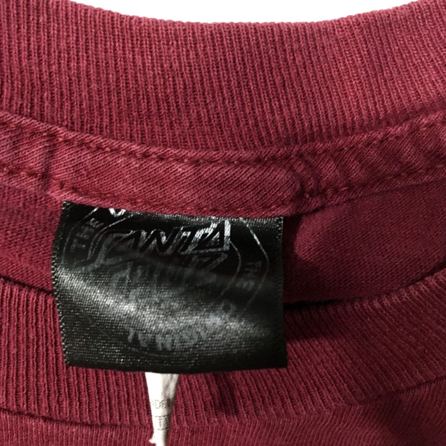 Vintage Vintage Santa Cruz Tee Size Medium burgundy Y2K Skate Surf Size US M / EU 48-50 / 2 - 4 Thumbnail