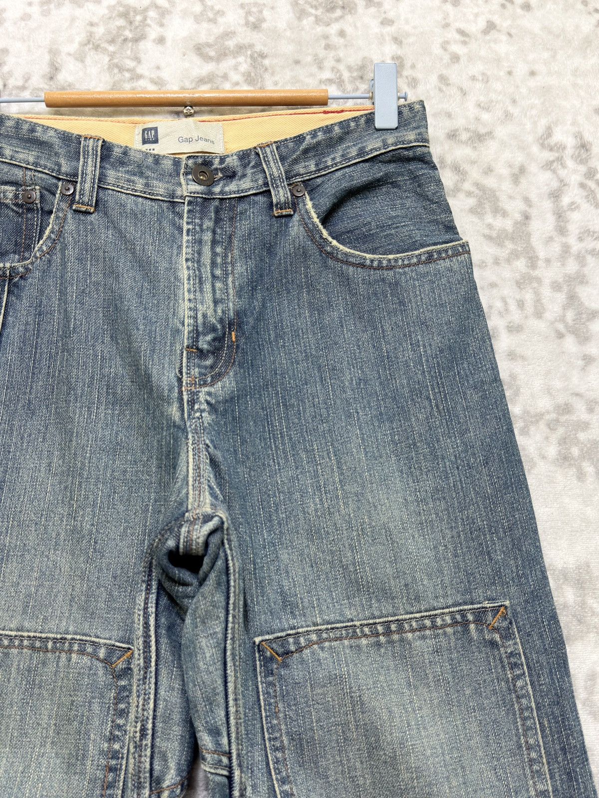 Gap Vintage GAP Kids Double Knee Carpenter Denim Jeans Size US 27 - 5 Thumbnail