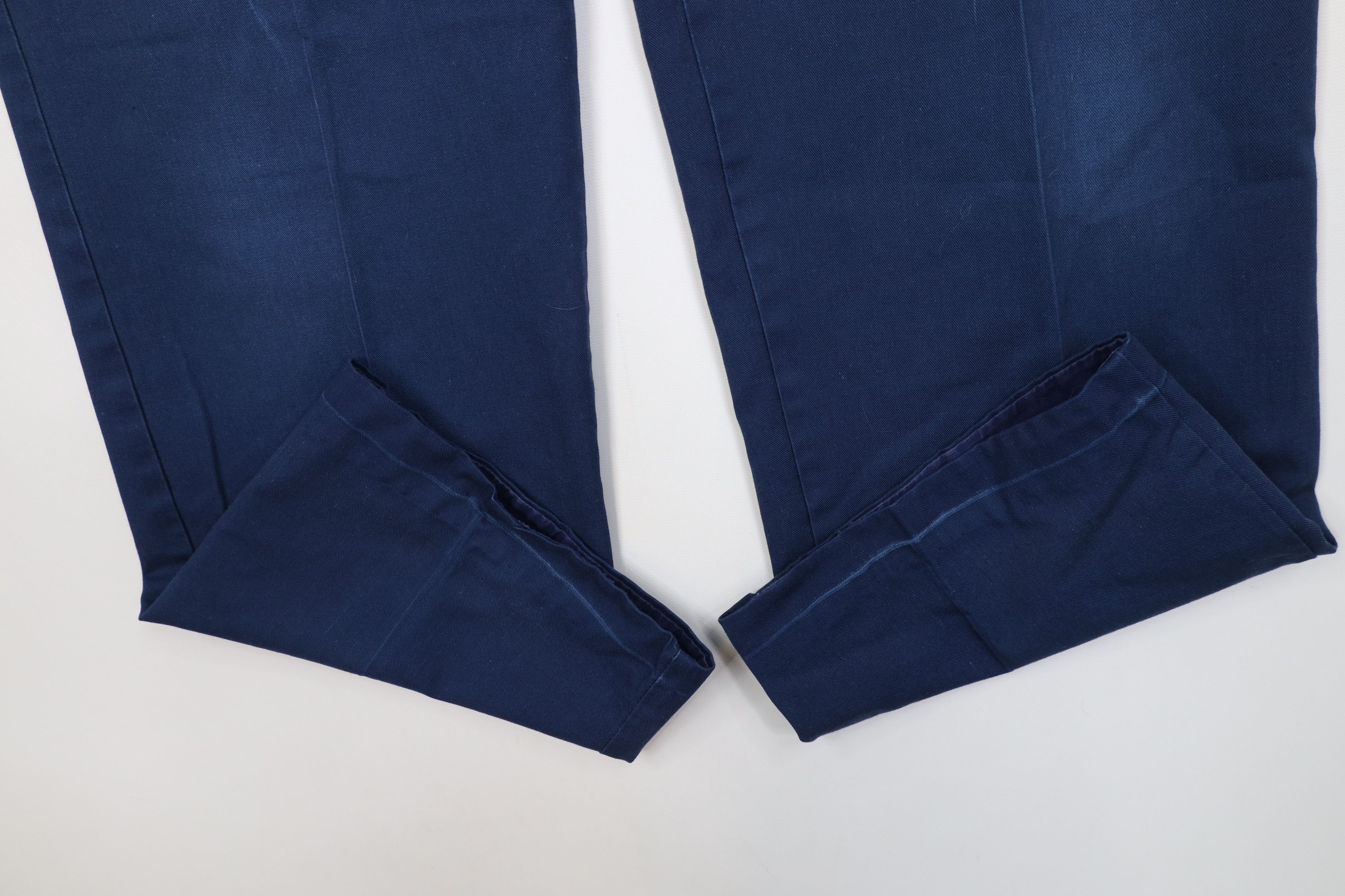 Vintage Vintage 70s Streetwear Wide Leg Pants Workwear Blue USA Size US 36 / EU 52 - 5 Thumbnail