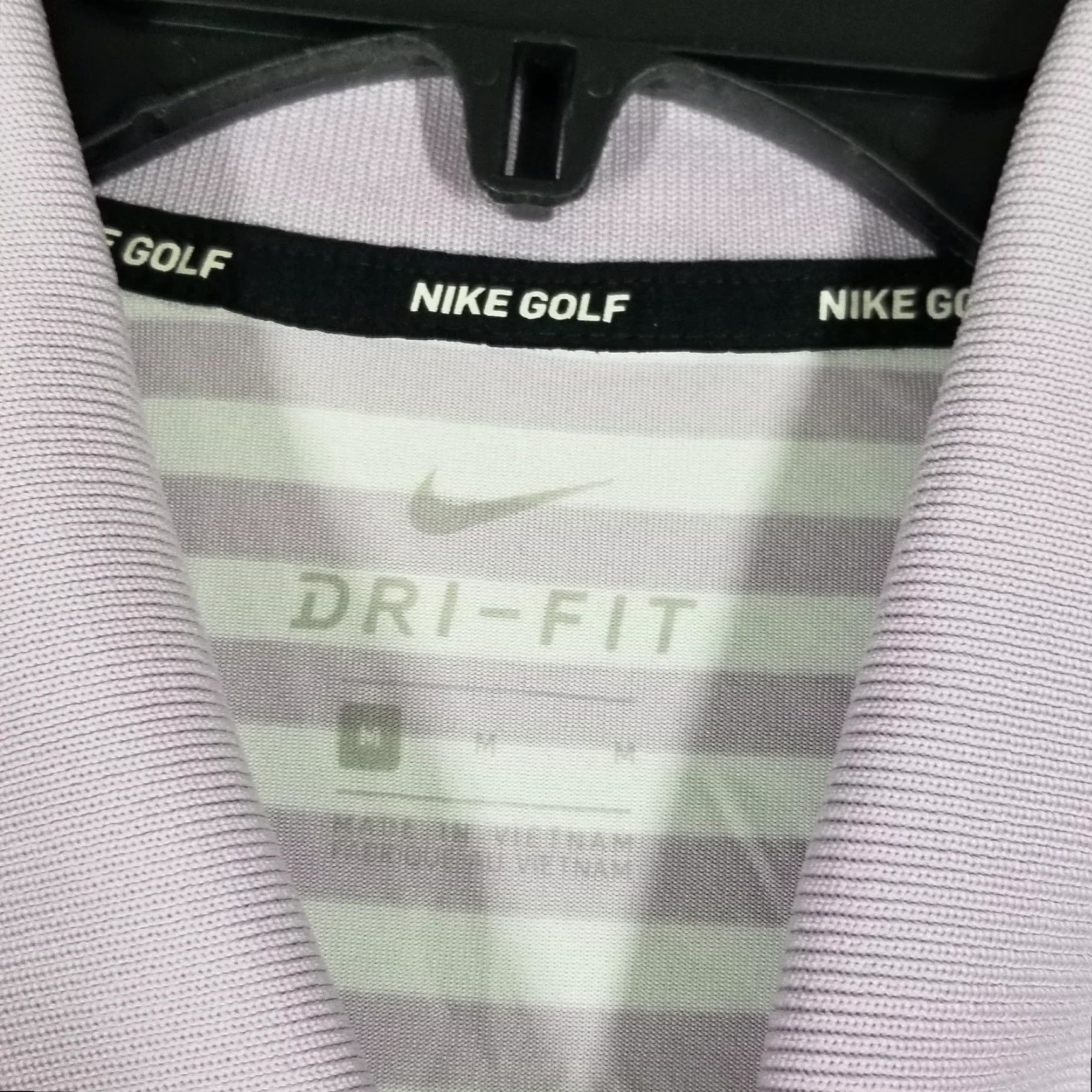 Nike Nike Dri-FIT Victory Collared Shirt Mens Medium Purple White Stripe Standard Fit Size US M / EU 48-50 / 2 - 3 Thumbnail