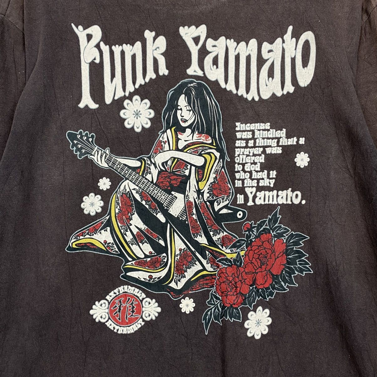 Japanese Brand 📌Distressed Sun Faded Punk Yamato Big Logo Sukajan Size US L / EU 52-54 / 3 - 10 Thumbnail