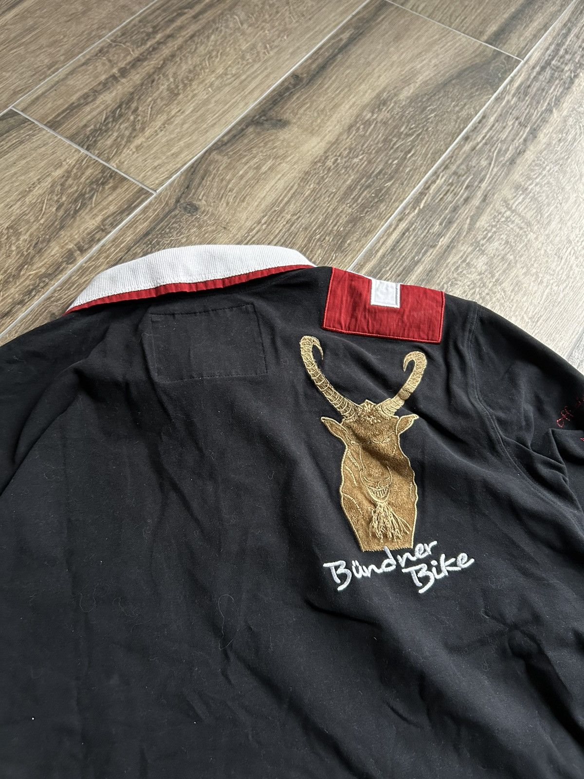 Harley Davidson × Vintage Vintage Harley Davidson Graubūnden Switzerland rugby jersey Size US XL / EU 56 / 4 - 4 Thumbnail