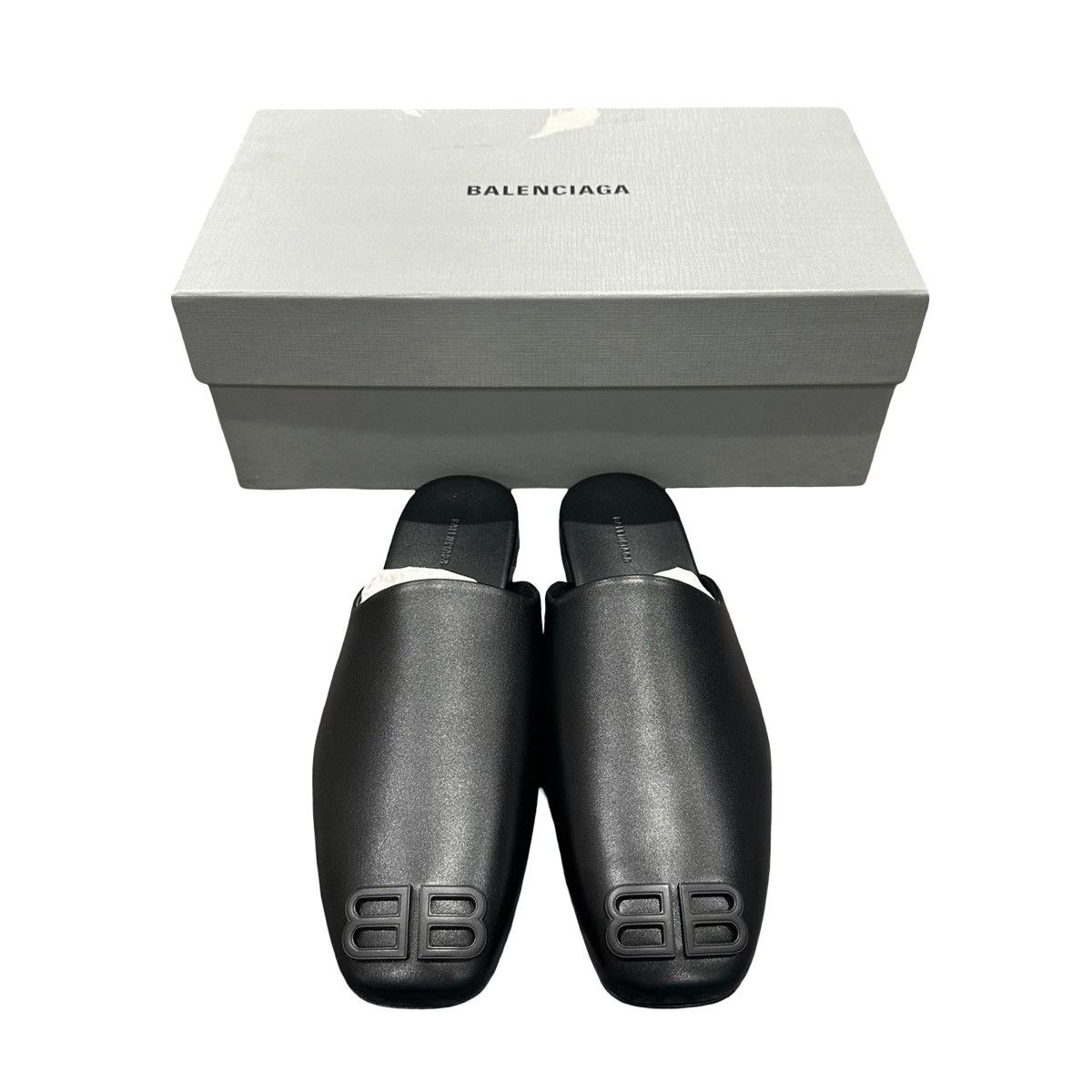 Balenciaga Balenciaga Cosy BB Mules in black leather Size US 8 / EU 41 - 2 Thumbnail