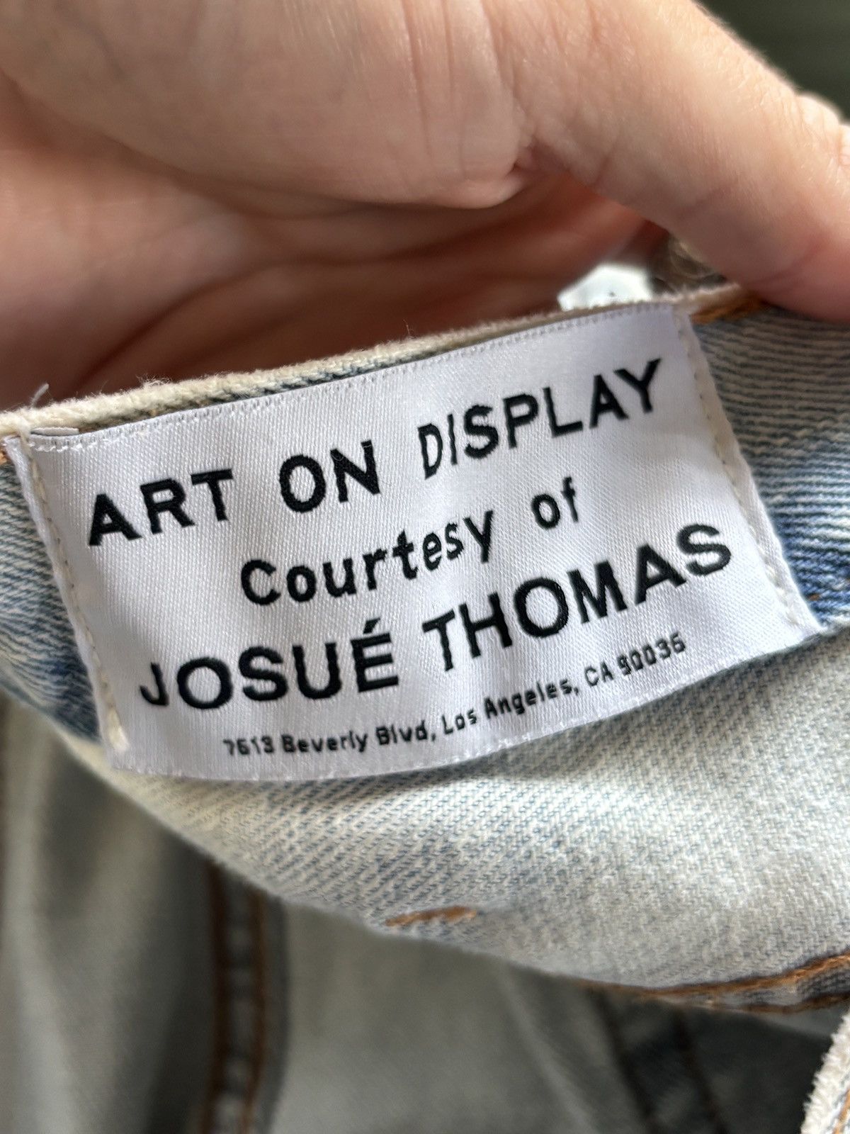 Gallery Dept. GALLERY DEPT | 37 | LEVI G PATCH LEATHER DENIM JEANS Size US 37 - 18 Thumbnail