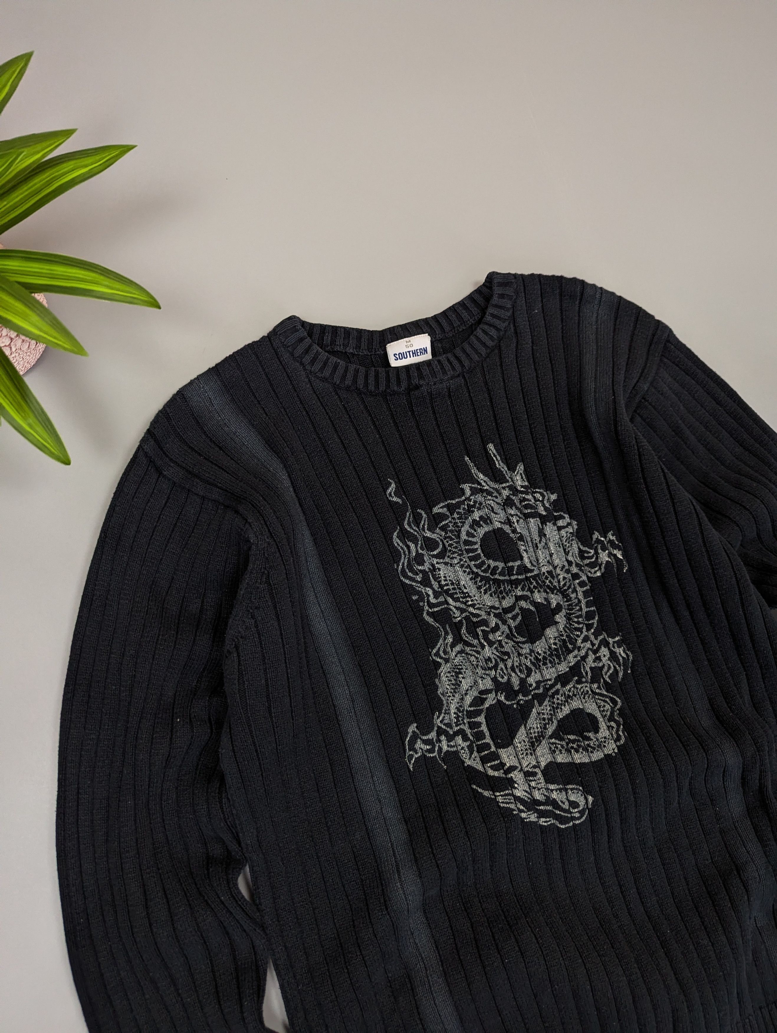 Japanese Brand VTG Japanese Dragon Sweatshirt Distressed Faded Southern M Size US M / EU 48-50 / 2 - 4 Thumbnail