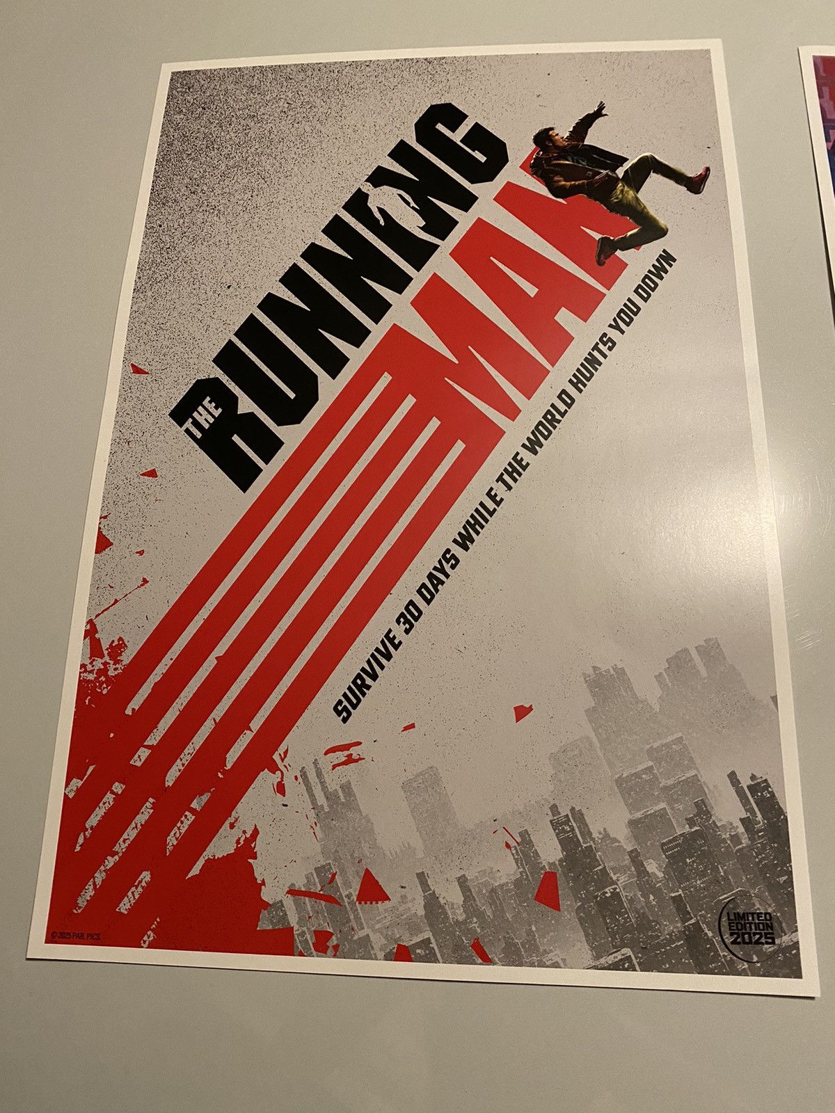Warner Bros Running man movie limited edition film poster set Size ONE SIZE - 2 Thumbnail