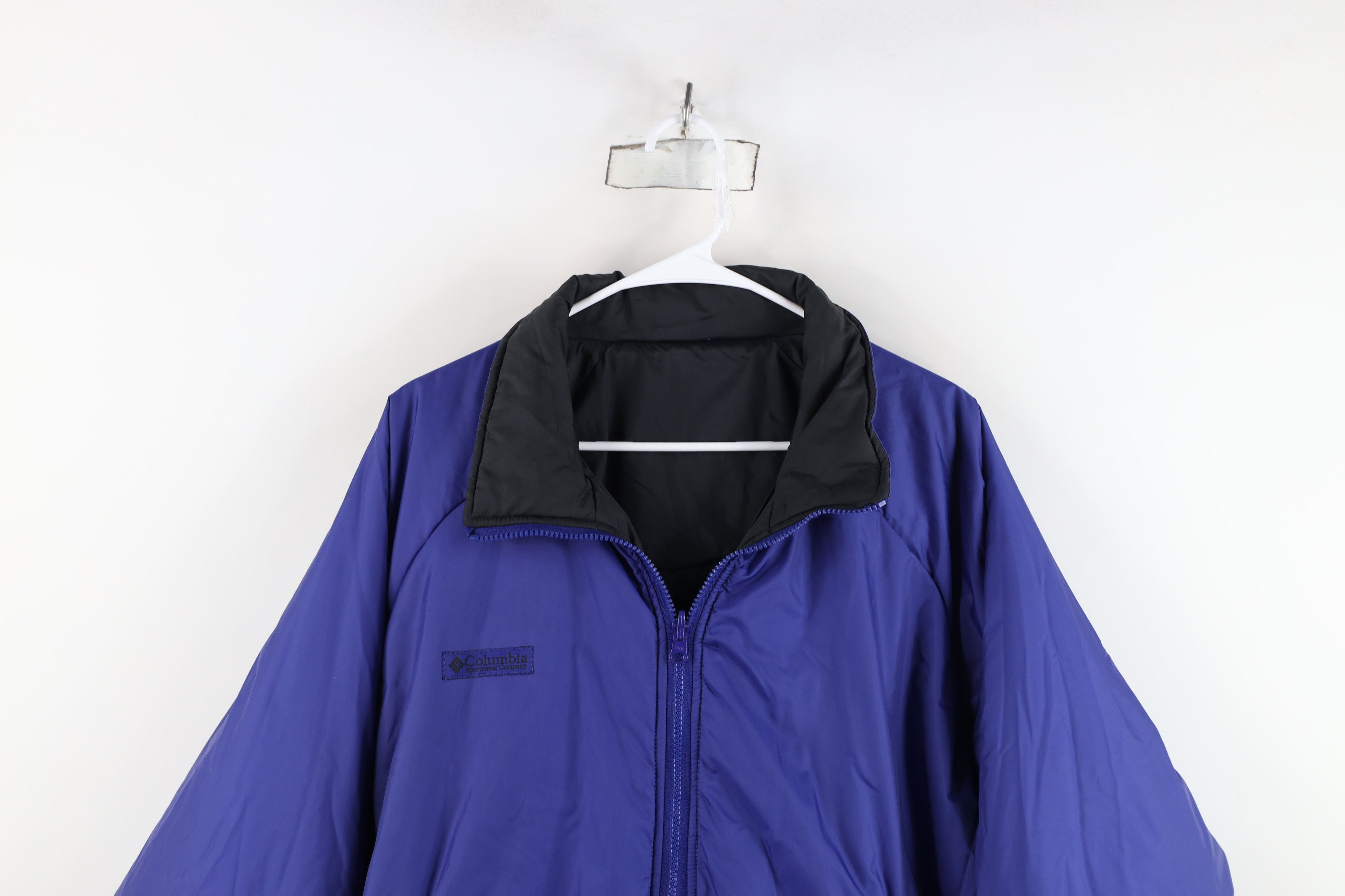 Columbia Vintage 90s Columbia Reversible Full Zip Puffer Jacket Coat Size US XL / EU 56 / 4 - 13 Thumbnail