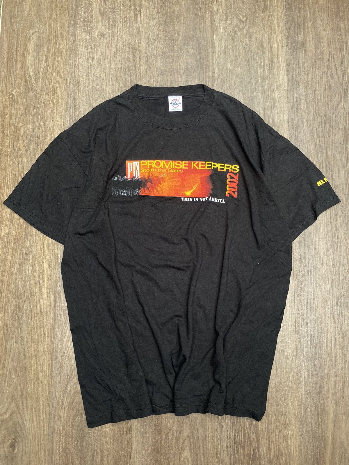 image of Tee Shirt x Vintage Promise Keepers Storm The Gates 2002 in Black, Men's (Size XL)